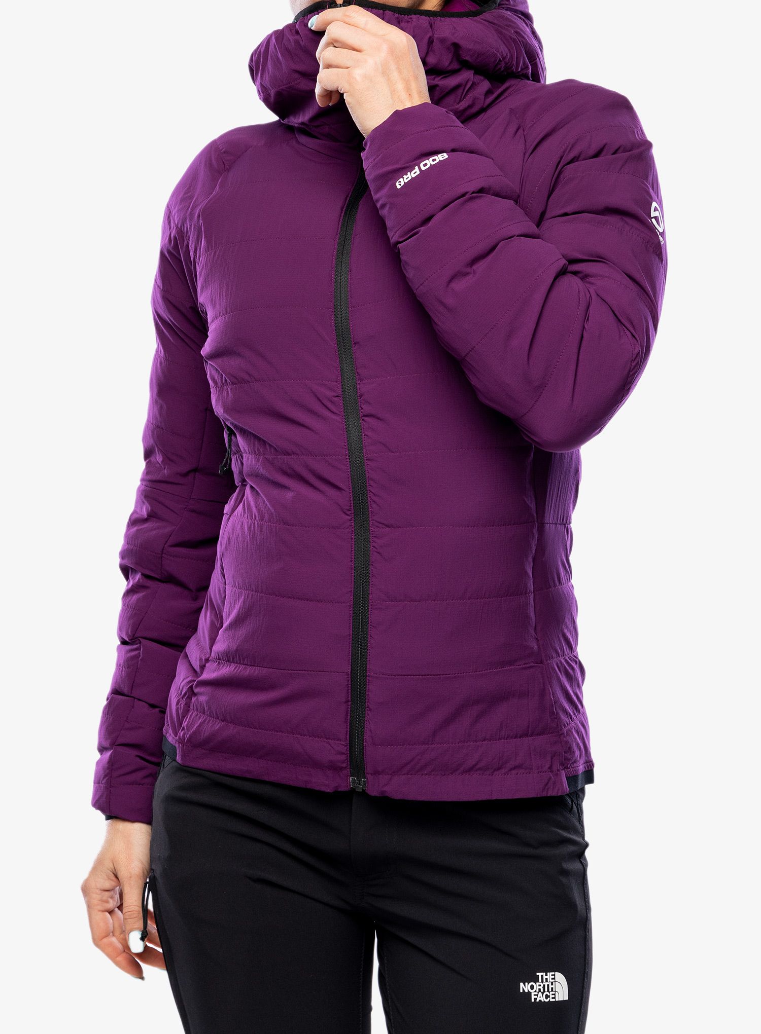 Ženska jakna The North Face Summit L3 50/50 Down Hoodie - pamplona purple