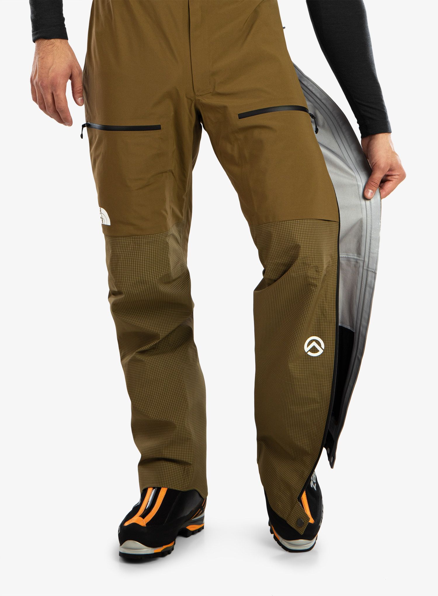 Hlače The North Face Summit Pumori FUTURELIGHT Bib - military olive