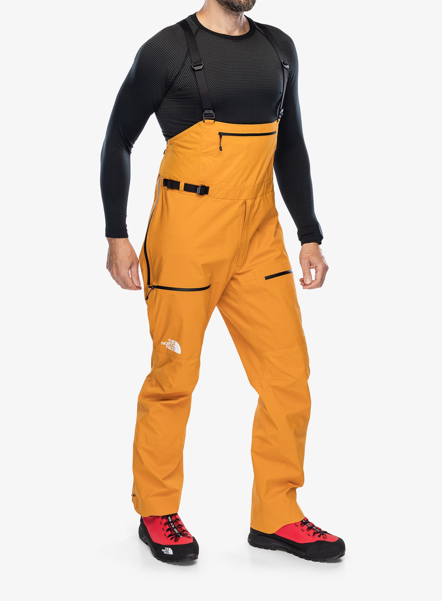Pohodniške hlače The North Face Summit Pumori GTX Pro BIB - citrine yellow