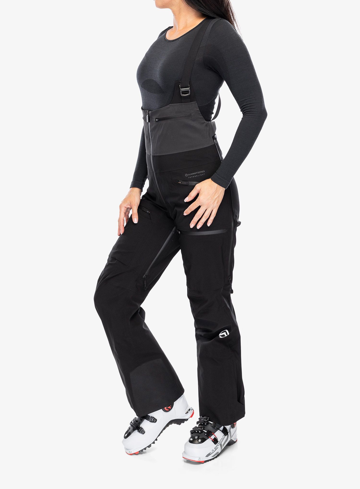 Ženske hlače The North Face Summit Verbier Futurelight Bib - tnf black