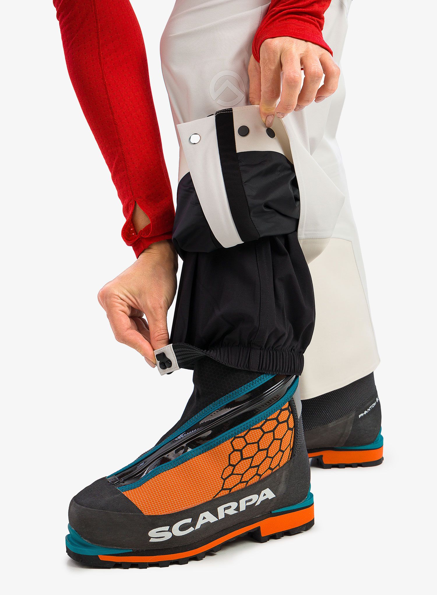 Ženske hlače The North Face Summit Verbier Futurelight Bib - gardenia white/tnf black