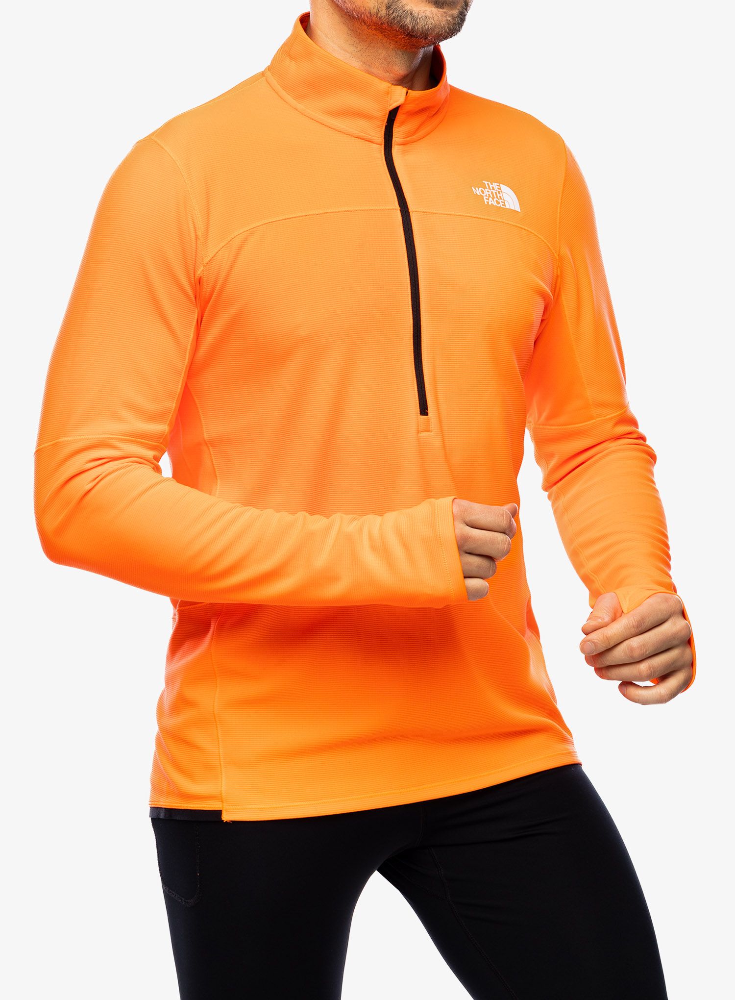 Jopica z zadrgo The North Face Sunriser 1/4 Zip - vivid flame