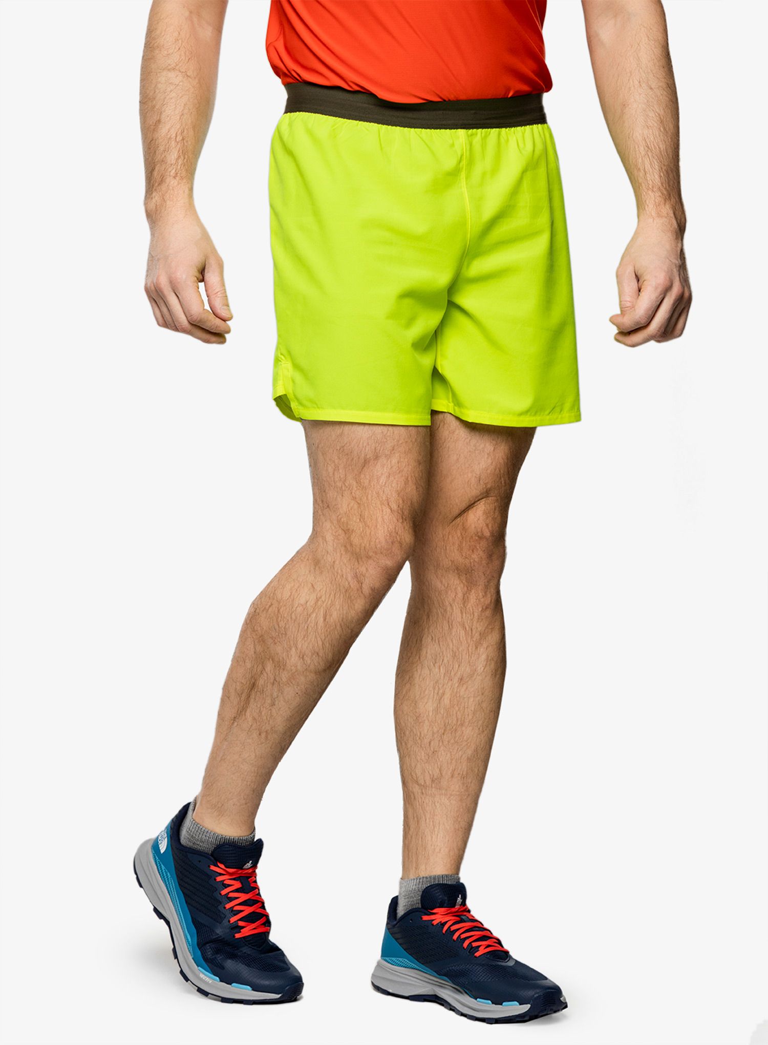 Moške tekaške kratke hlače The North Face Sunriser 2 In 1 Short - led yellow/new taupe green