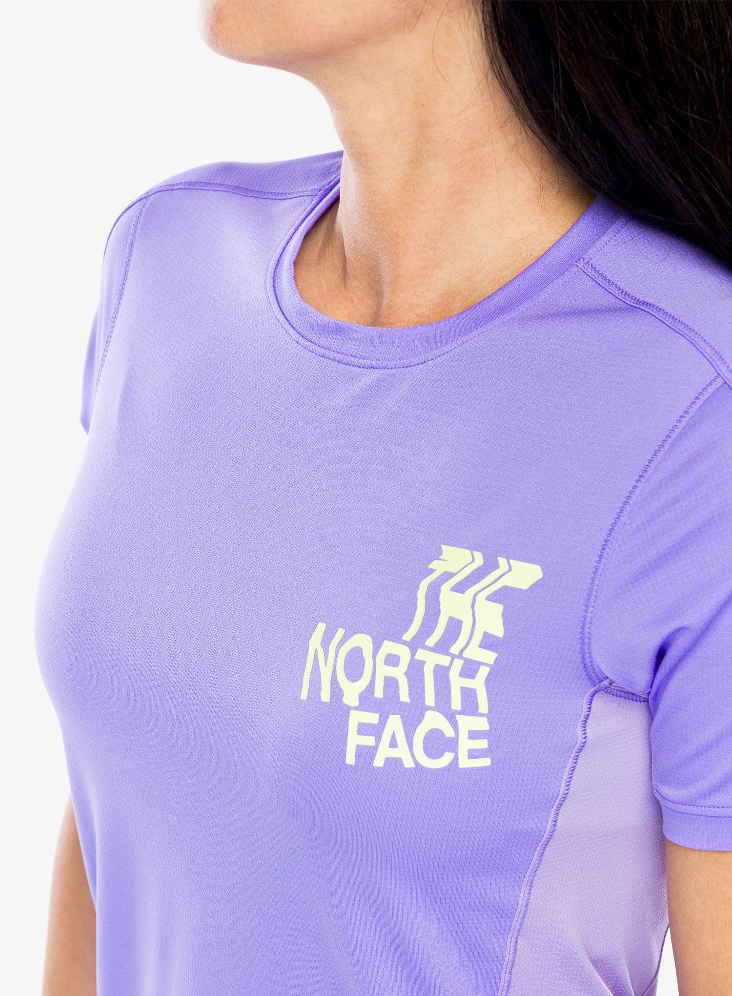 Ženska tekaška majica The North Face Sunriser S/S - violet/purple