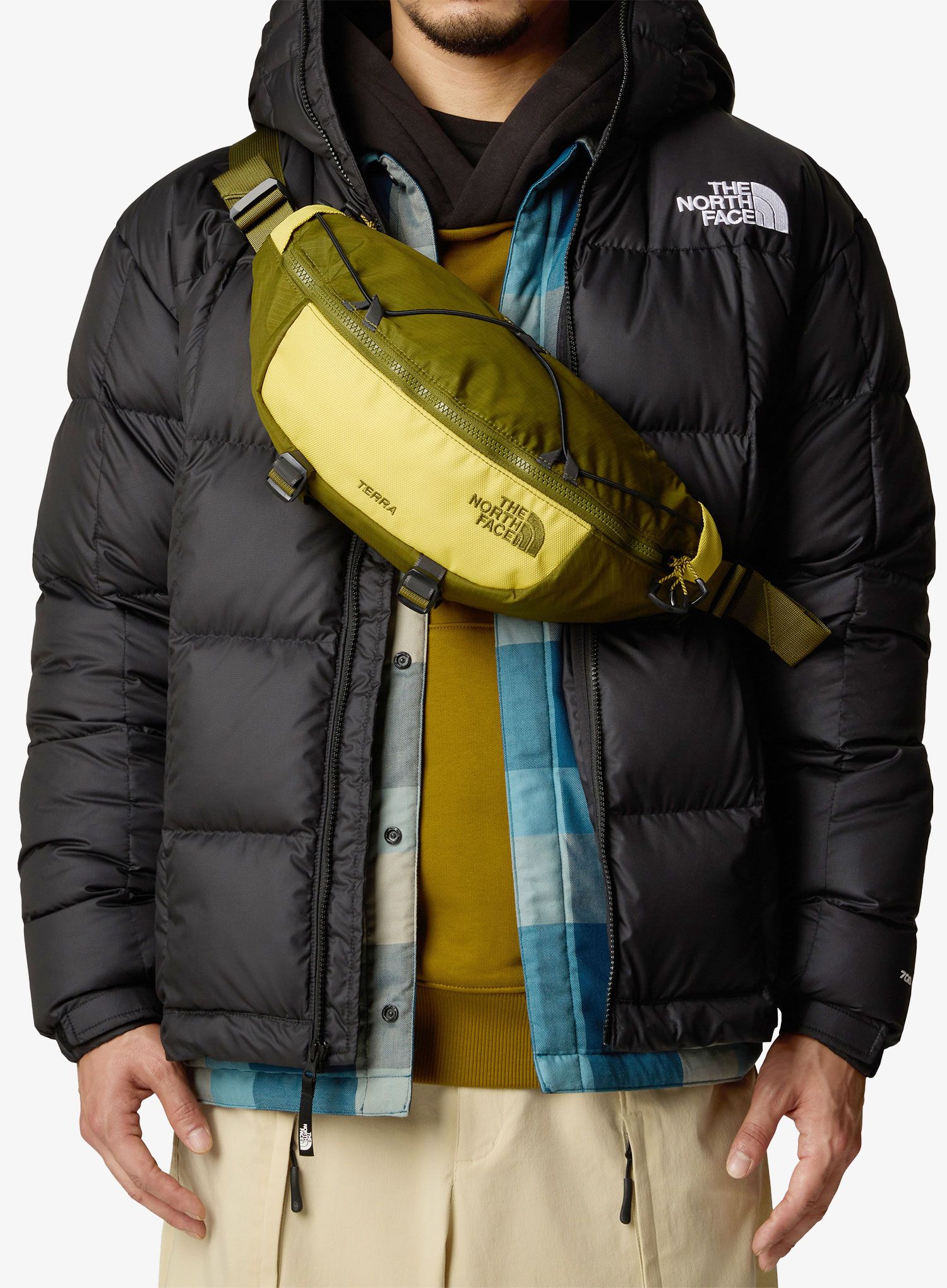 Torbica za okoli pasu The North Face Terra Lumbar 6L - forest olive/yellow silt