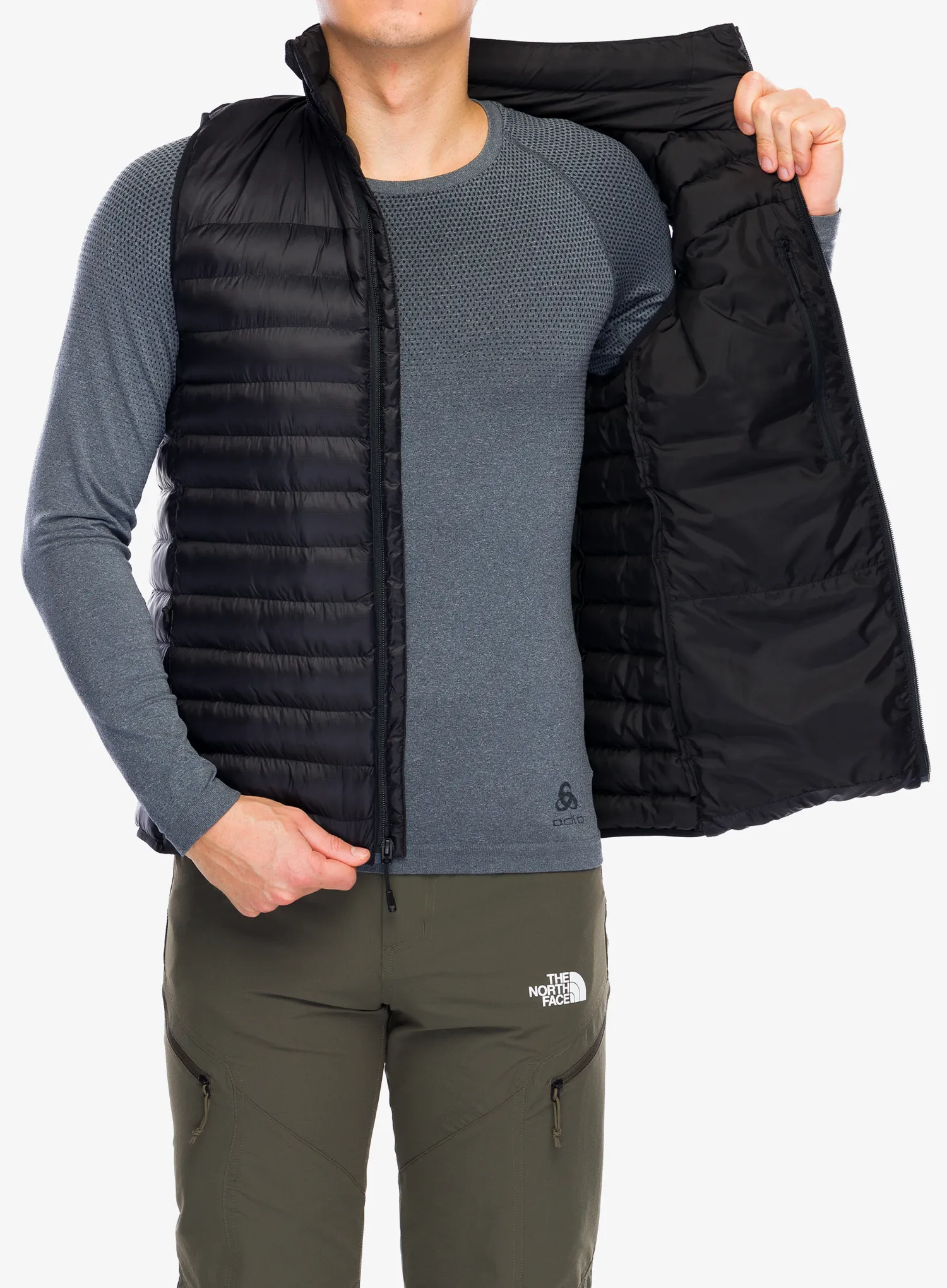 Podložen brezrokavnik The North Face Terra Peak Vest - tnf black