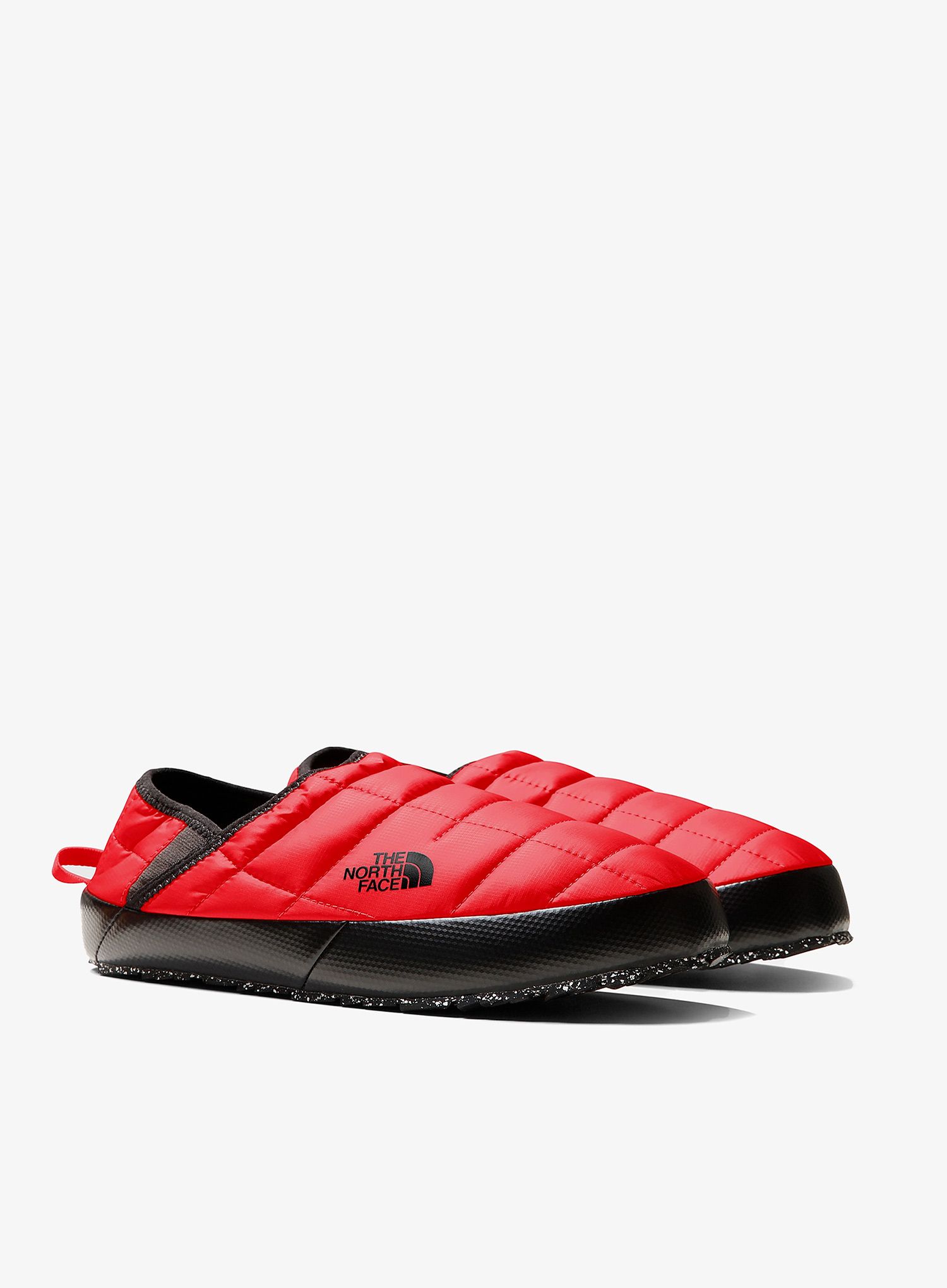 Podloženi copati The North Face ThermoBall Traction Mule V - tnf red/tnf black