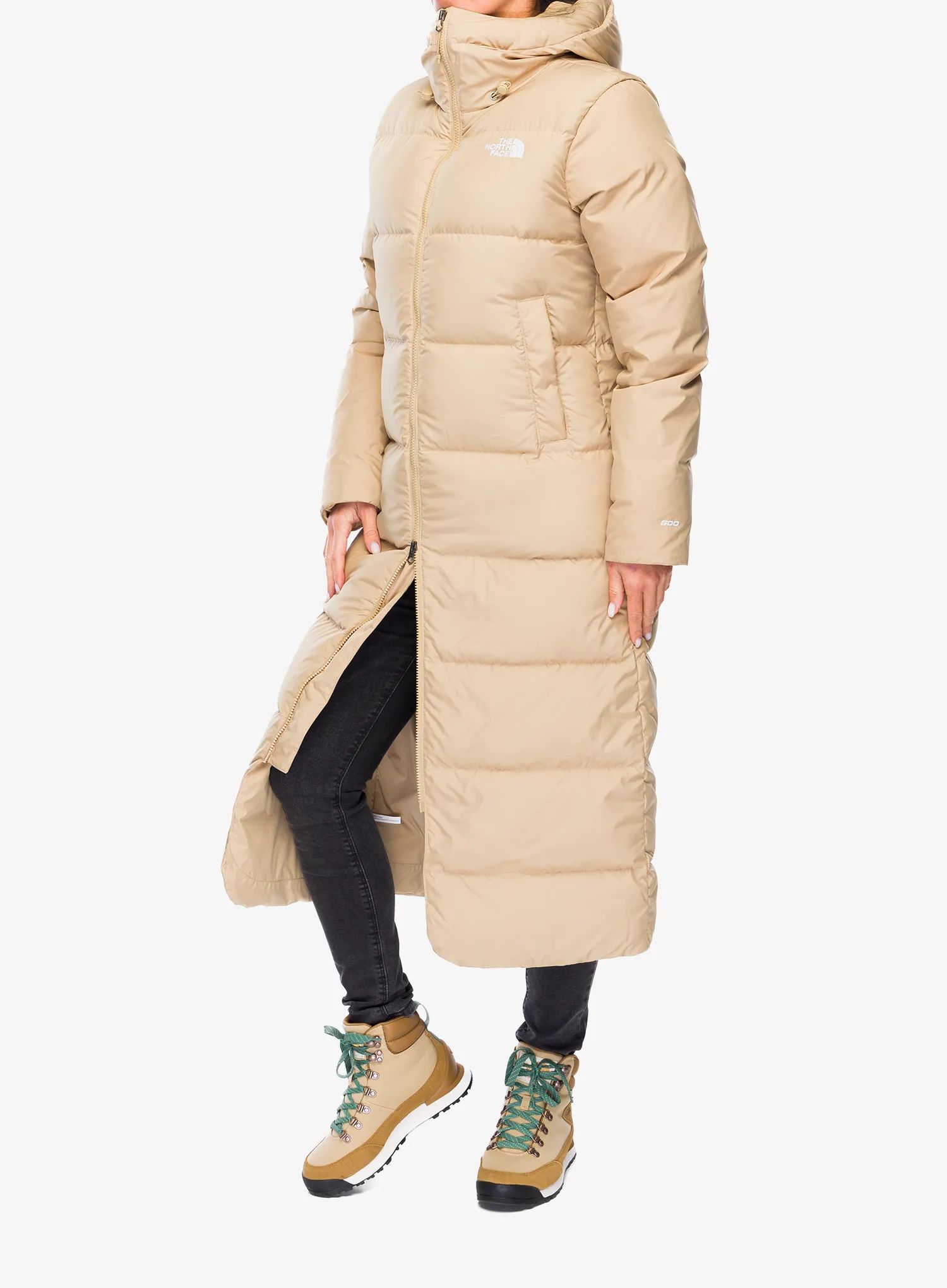 Puhast plašč The North Face Triple C Parka - khaki stone