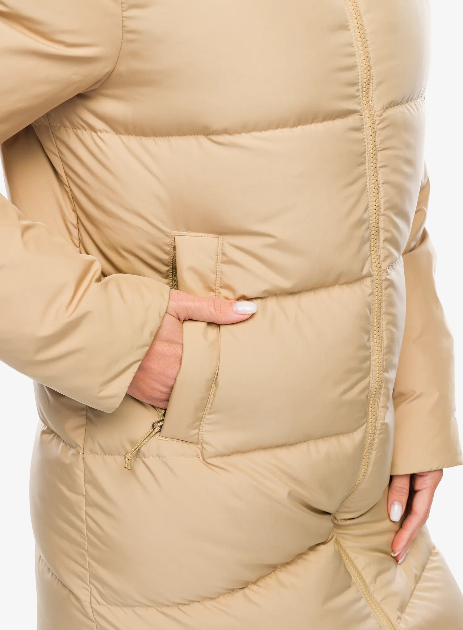 Puhast plašč The North Face Triple C Parka - khaki stone