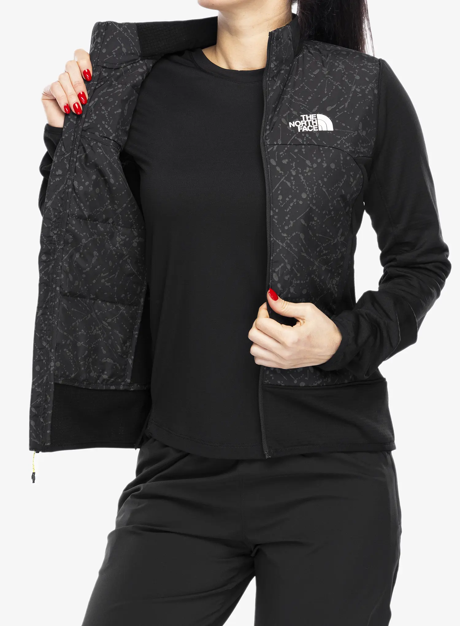 Ženska jakna za tek The North Face Winter Warm Pro Jacket - tnf black/tnf black trail