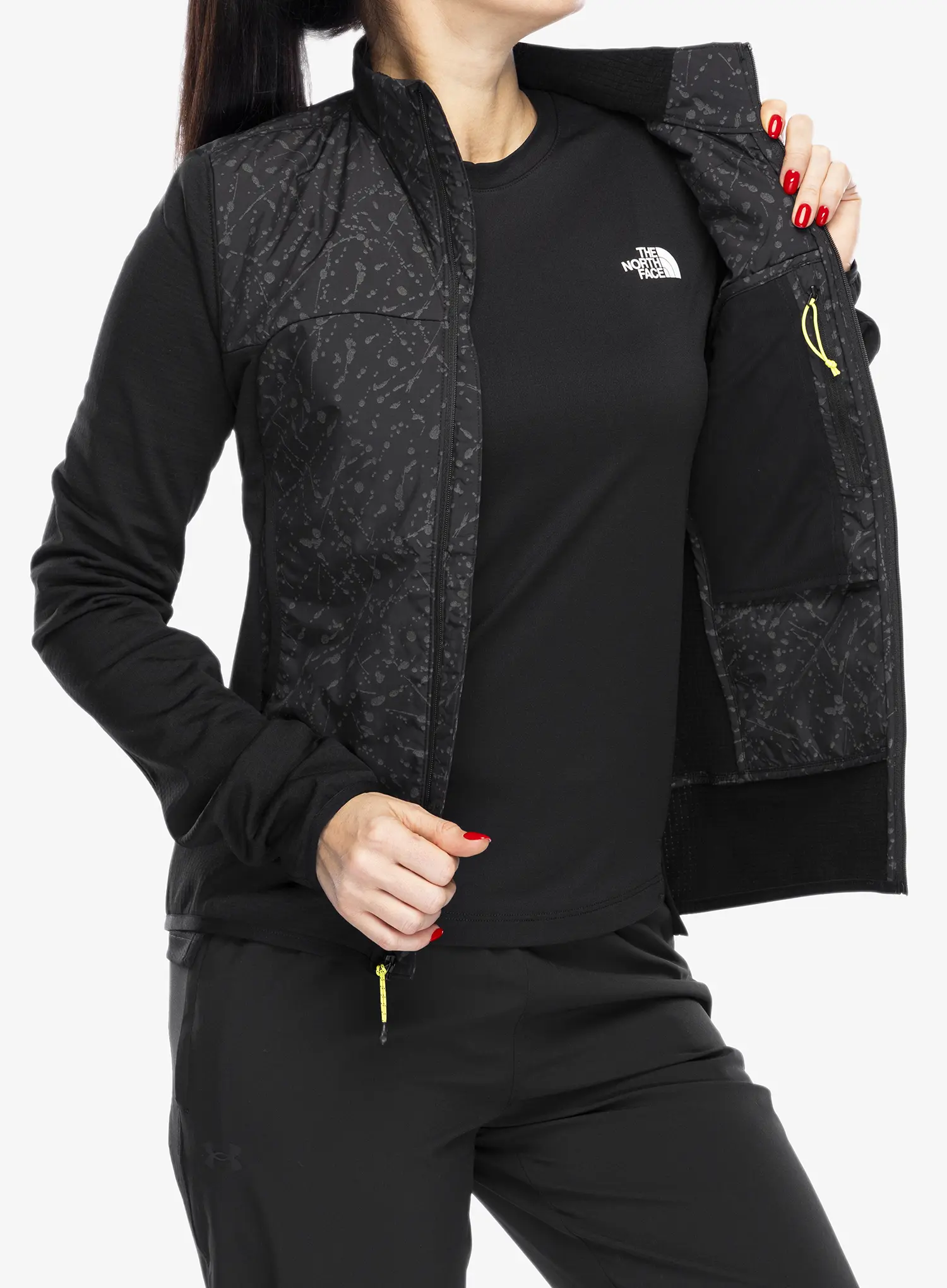 Ženska jakna za tek The North Face Winter Warm Pro Jacket - tnf black/tnf black trail
