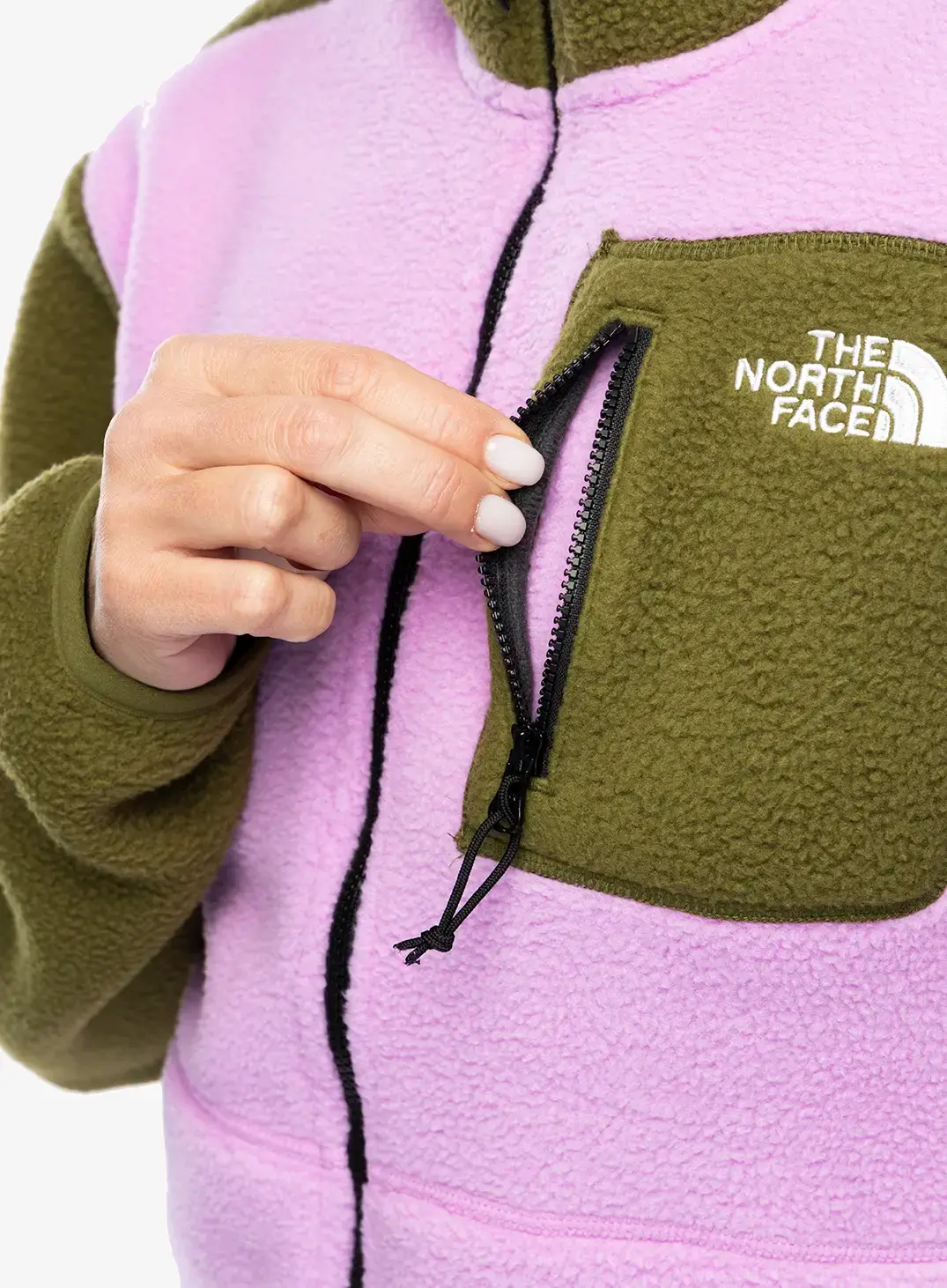 Ženski flis The North Face Yumiori Full Zip - dragonfruit/forest olive