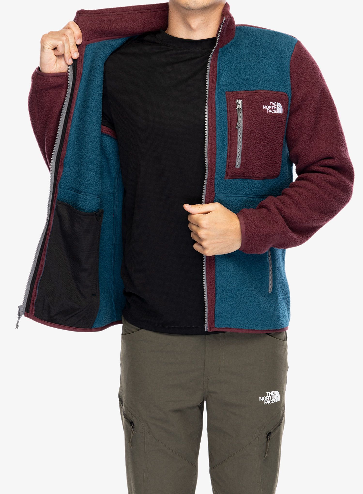 Flis The North Face Yumiori Full Zip - midnight petrol/alpine plum