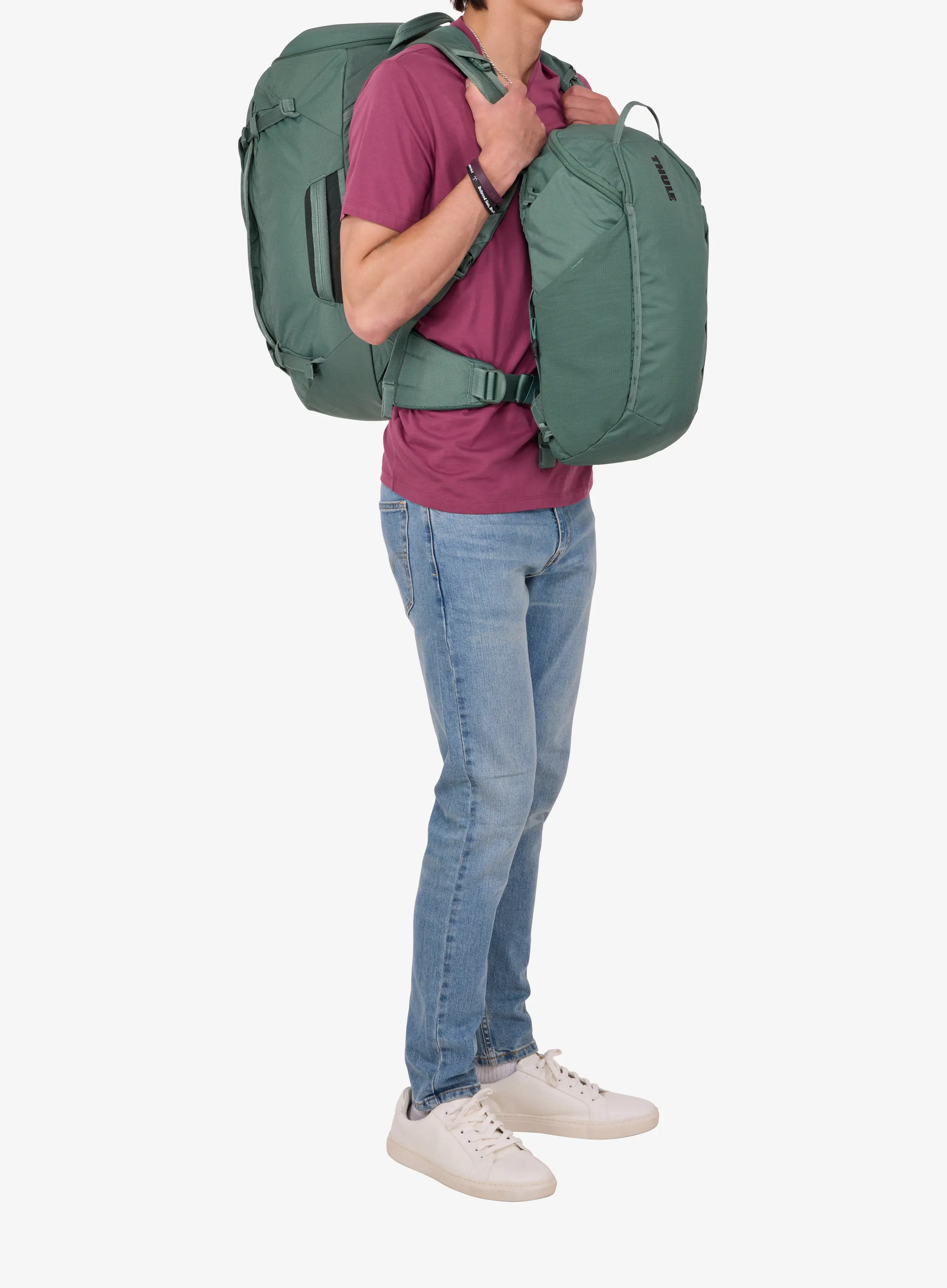 Potovalni nahrbtnik Thule Landmark Travel Pack 60L - hazy green