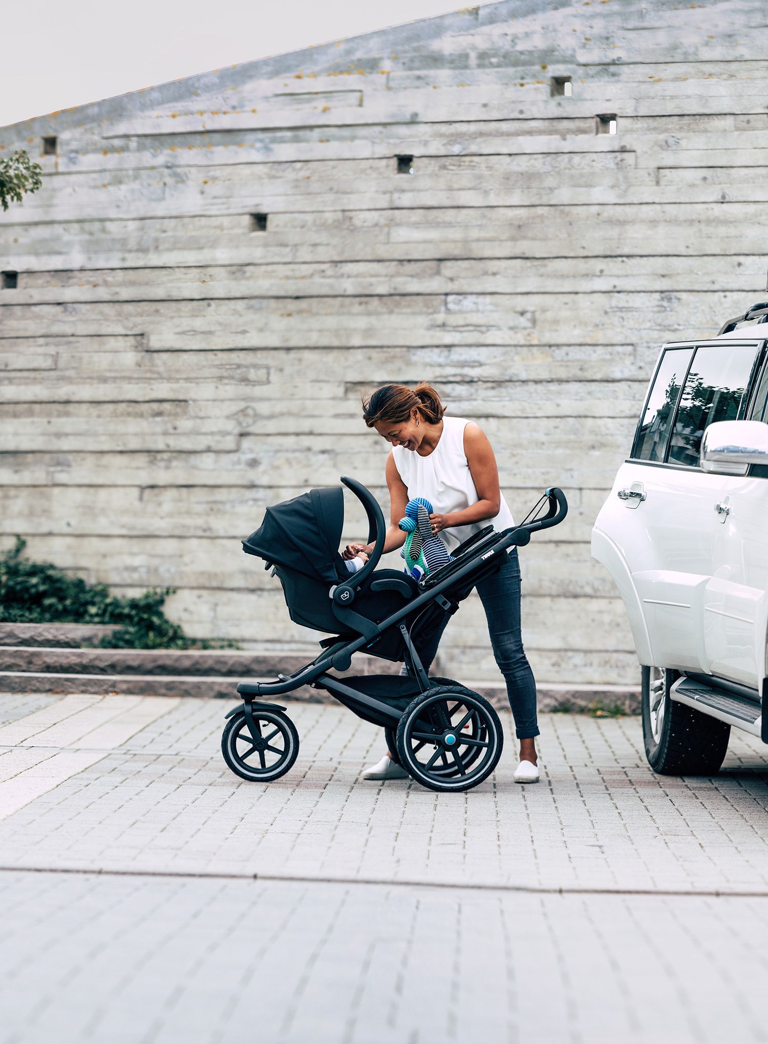 Tekoči voziček Thule Urban Glide 2 Bassinet - blackonb