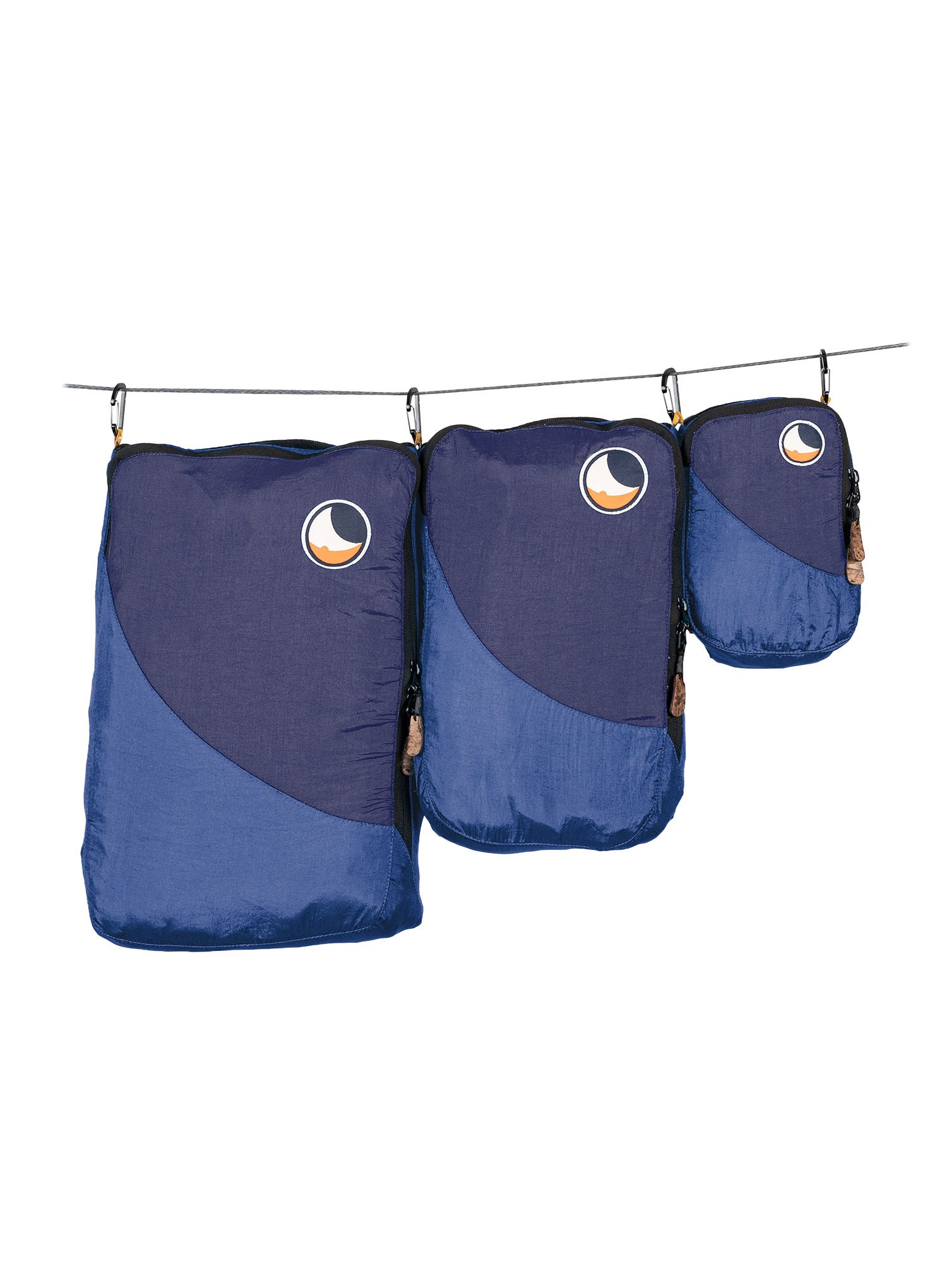 Komplet organizatorjev Ticket To The Moon Travel Cube Set - royal blue/navy blue