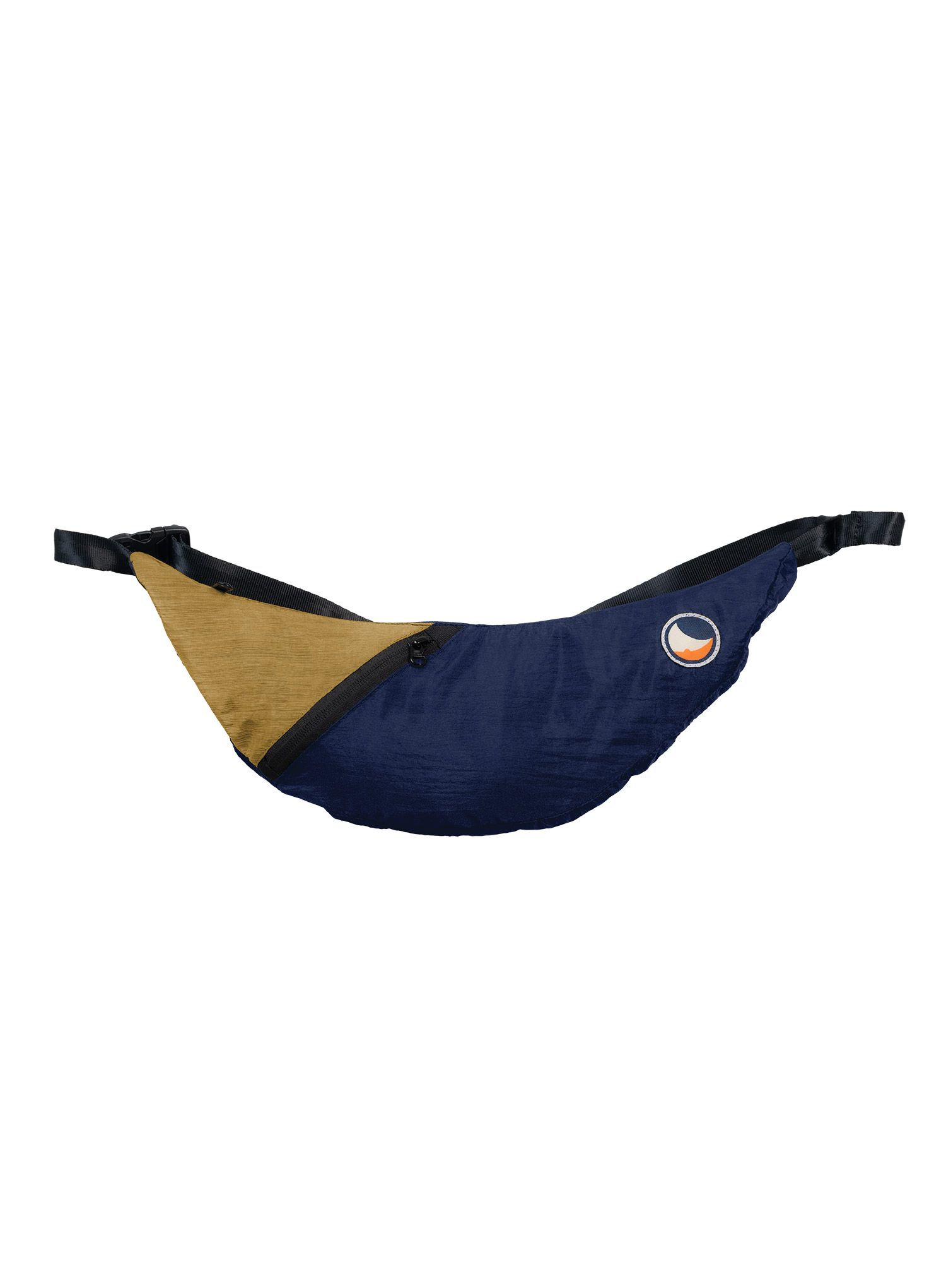 Torba Ticket To The Moon Upcycled Sling Bag - navy blue/gold