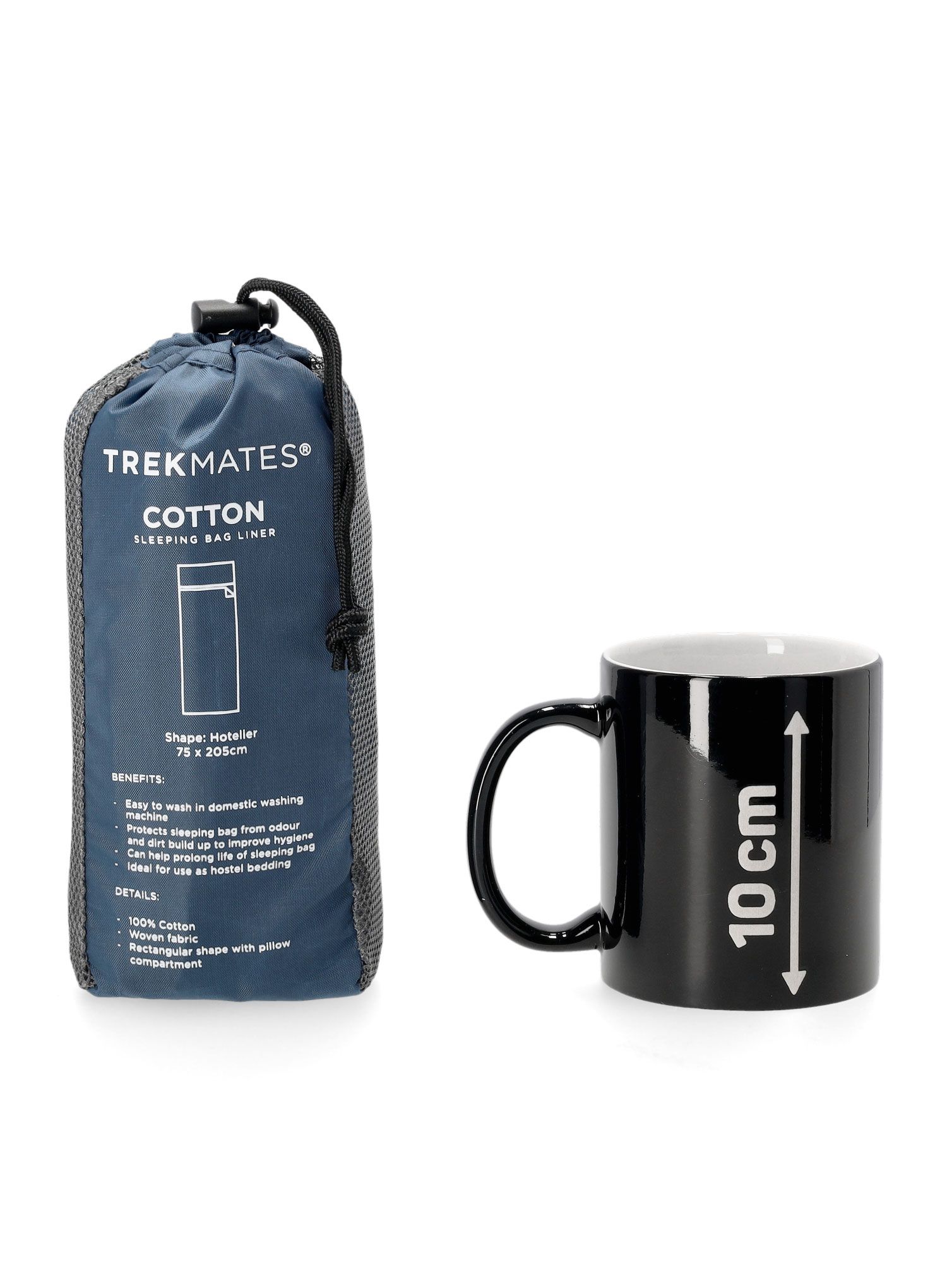Vložek za spalno vrečo Trekmates Cotton Sleeping Bag Liner Hotelier - moonlight blue