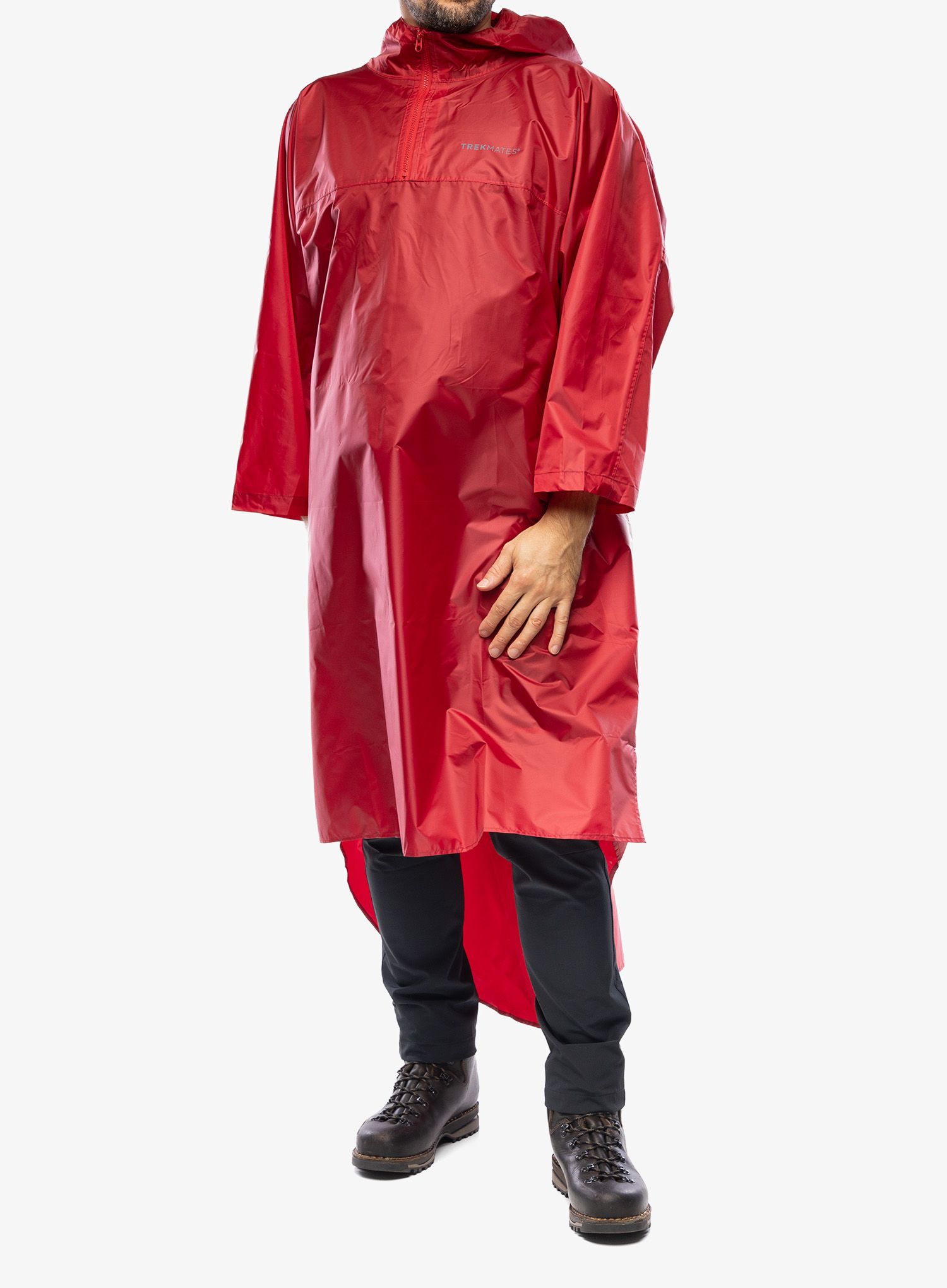 Dežni plašč Trekmates Deluxe Poncho - chilli pepper