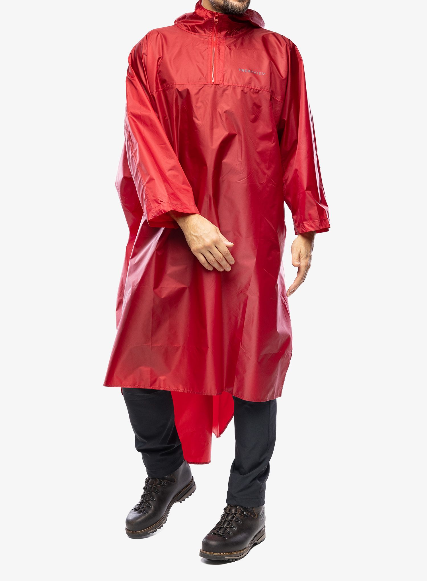 Dežni plašč Trekmates Deluxe Poncho - chilli pepper