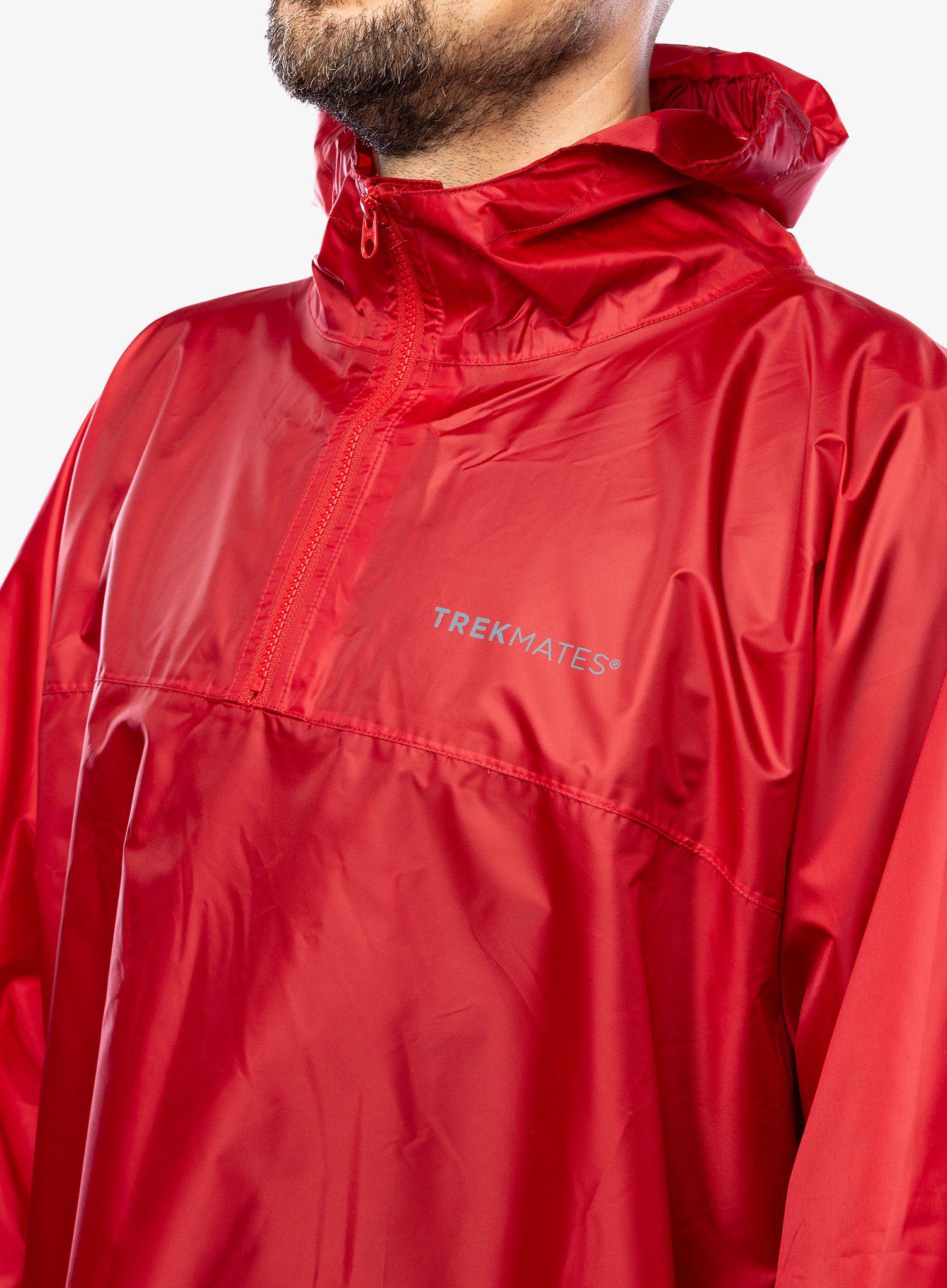 Dežni plašč Trekmates Deluxe Poncho - chilli pepper