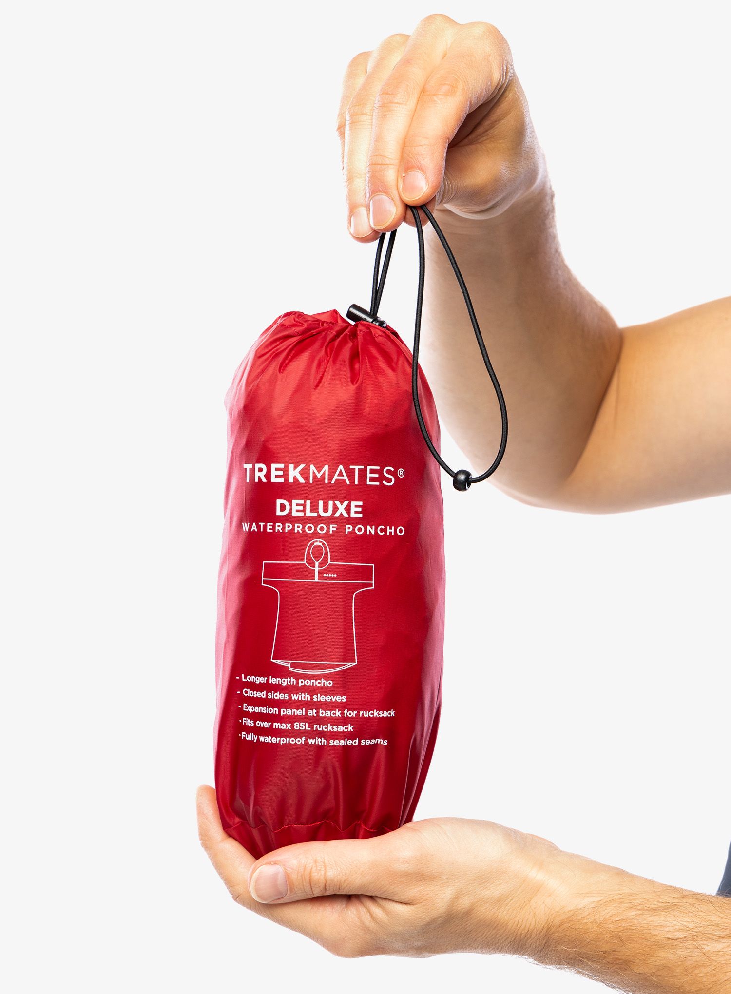 Dežni plašč Trekmates Deluxe Poncho - chilli pepper