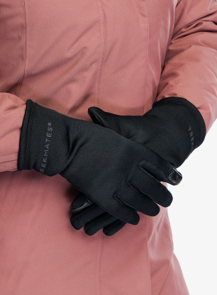 Rokavice iz flisa Trekmates Ogwen Stretch Grip Glove - black