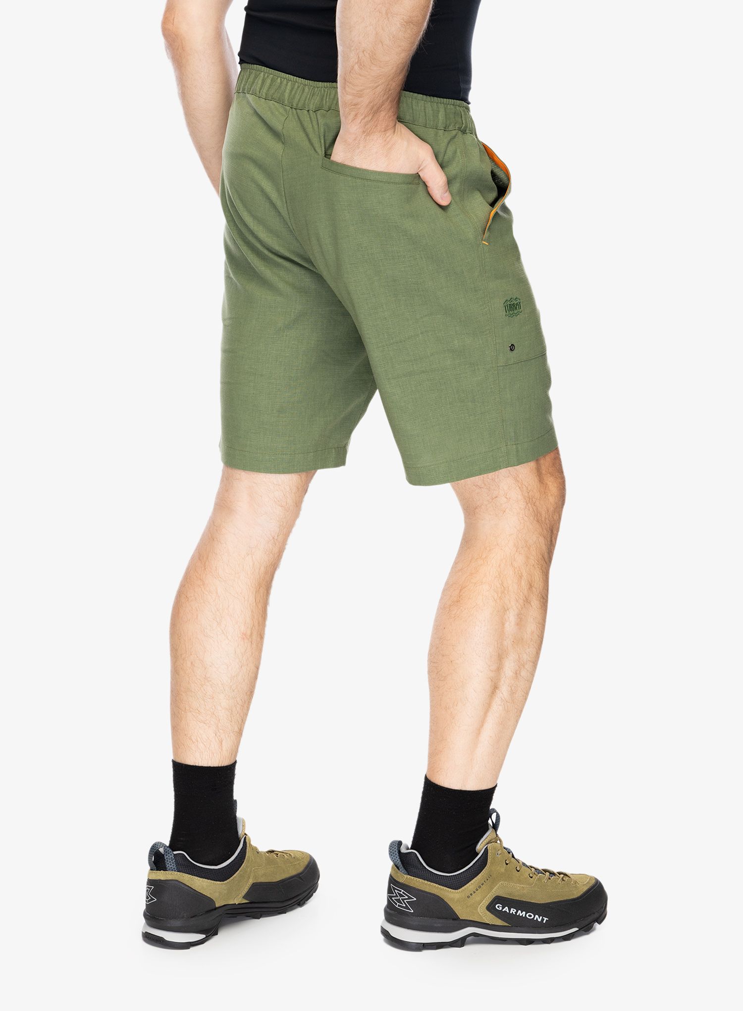 Pohodniške kratke hlače Turbat Goa Hemp Shorts - bronze green