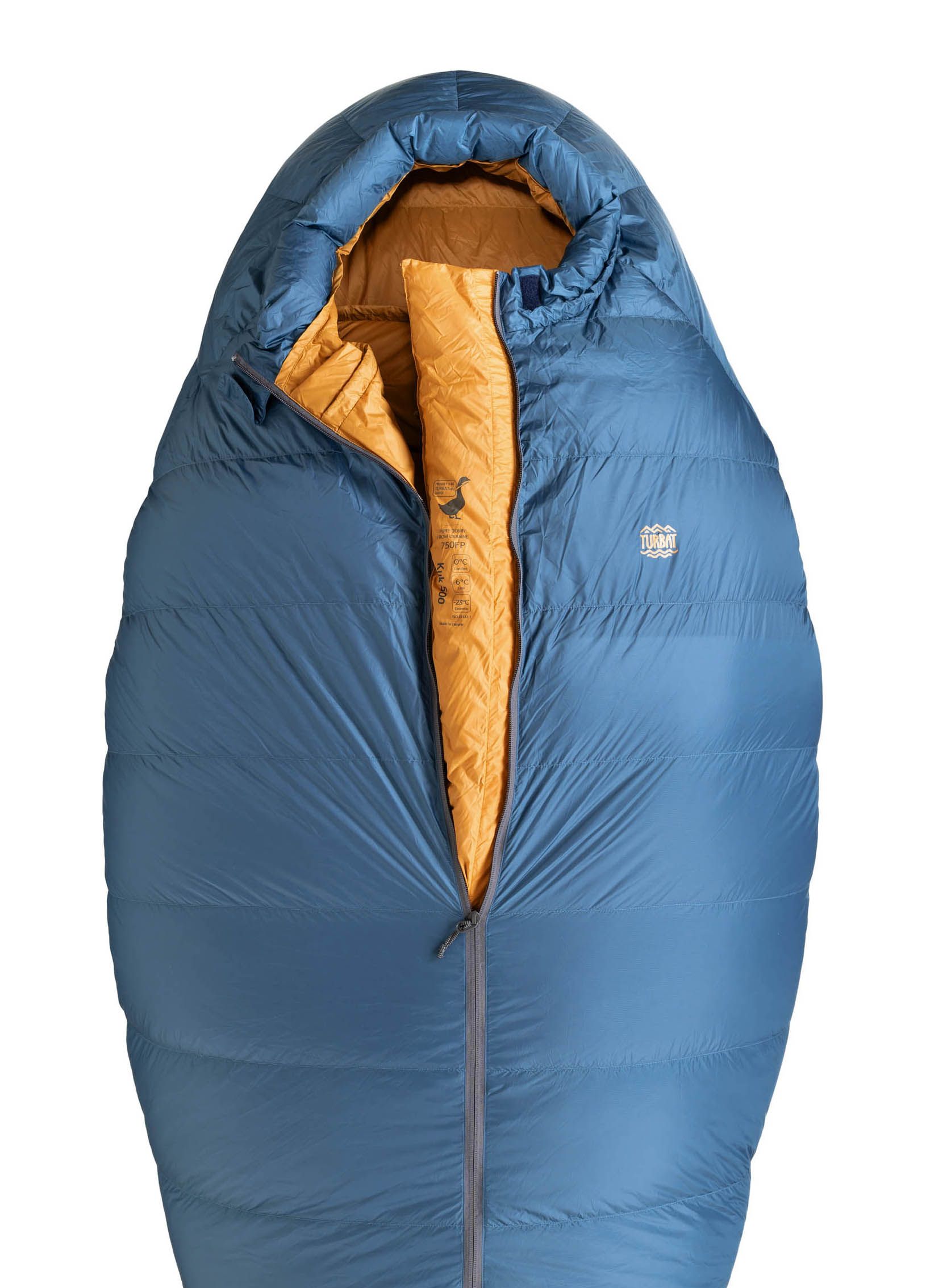 Spalna vreča Turbat Kuk 500 (185 cm) - legion blue/dark cheddar