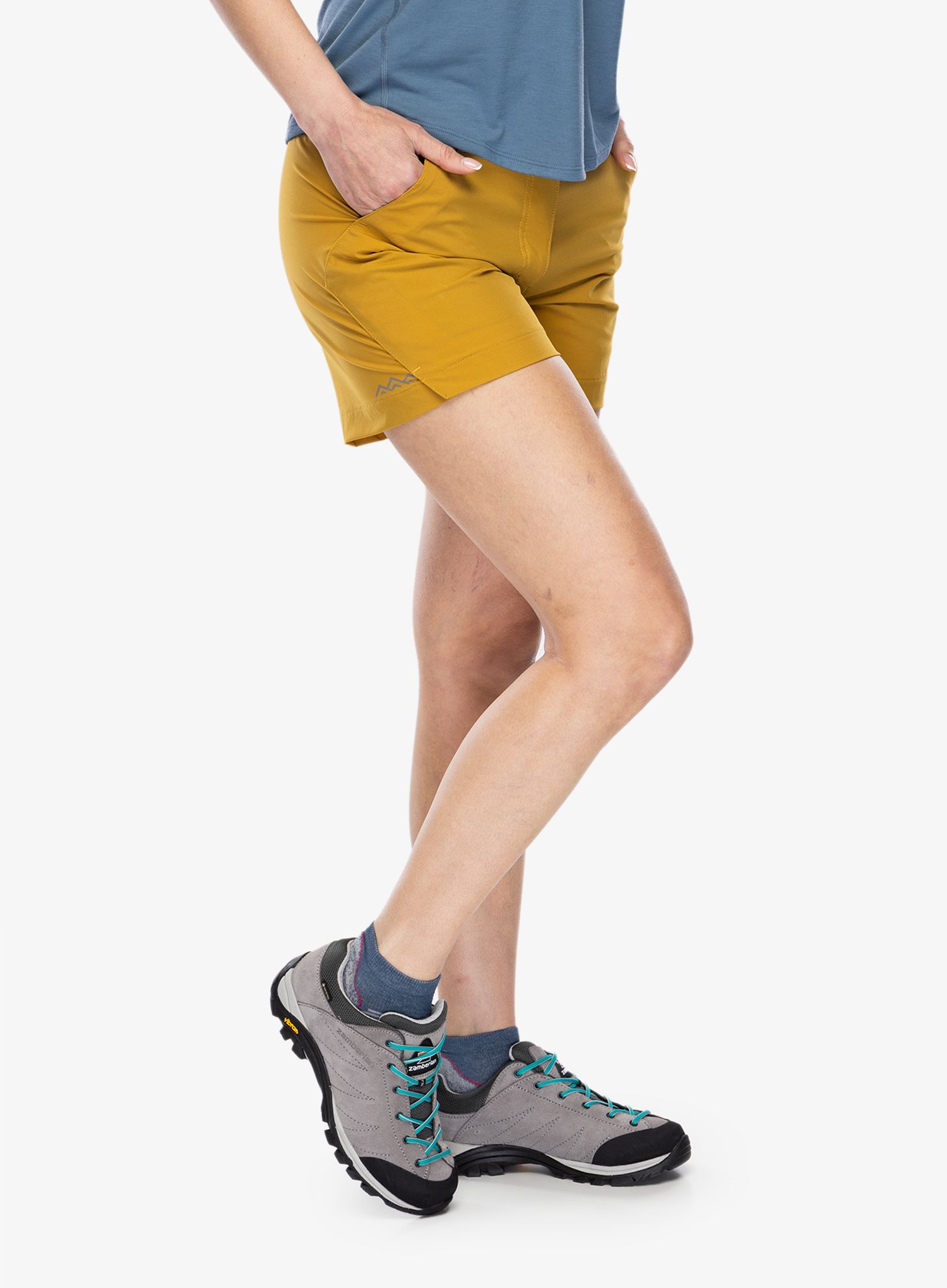 Ženske pohodniške kratke hlače Turbat Miami Shorts - h. gold yellow/butternut khaki