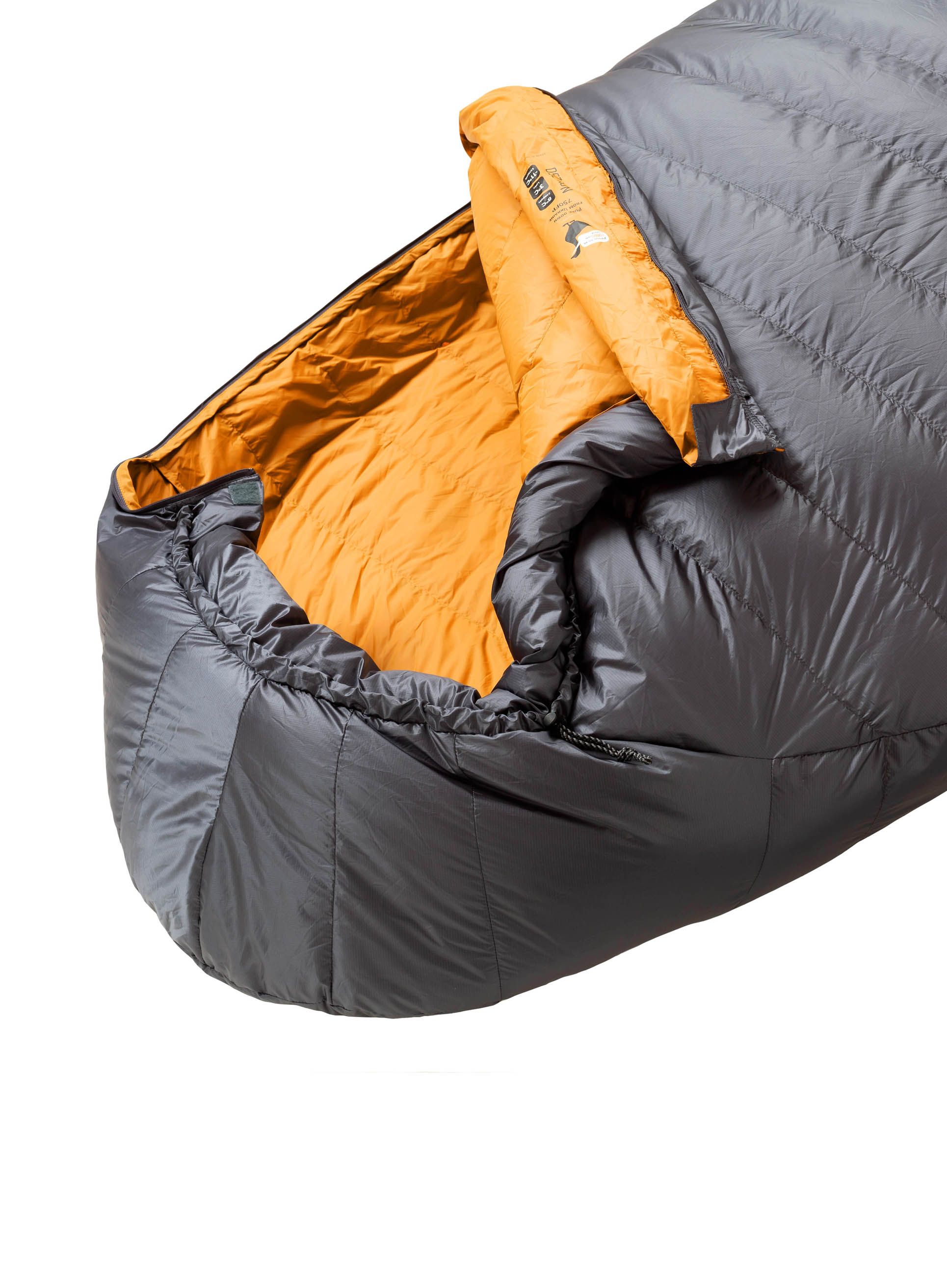 Spalna vreča Turbat Nox 250 (185 cm) - grey/cheddar orange