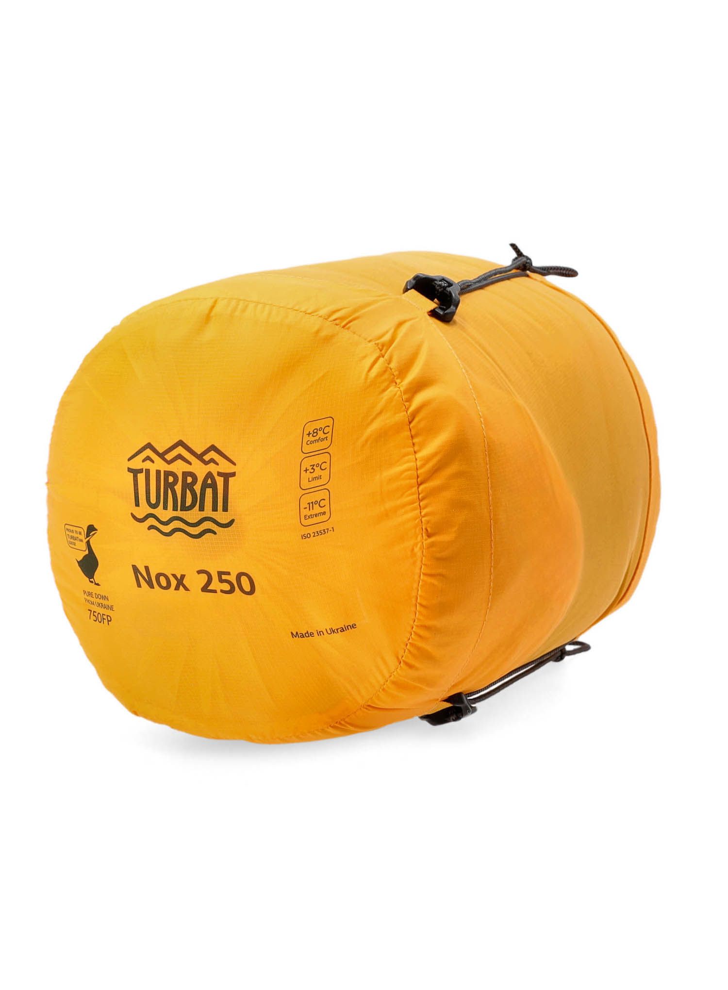 Spalna vreča Turbat Nox 250 (185 cm) - grey/cheddar orange