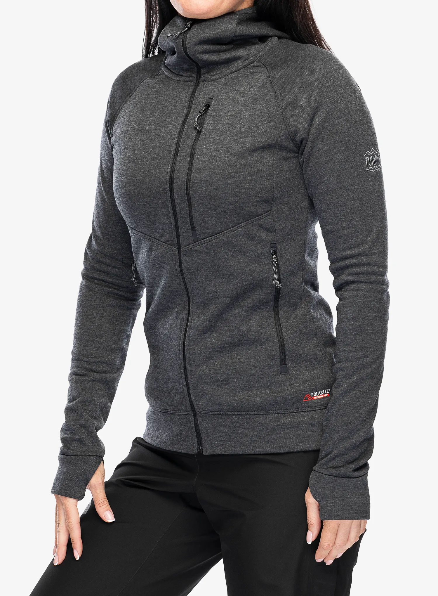 Ženski flis Turbat Peak Fleece - jet black