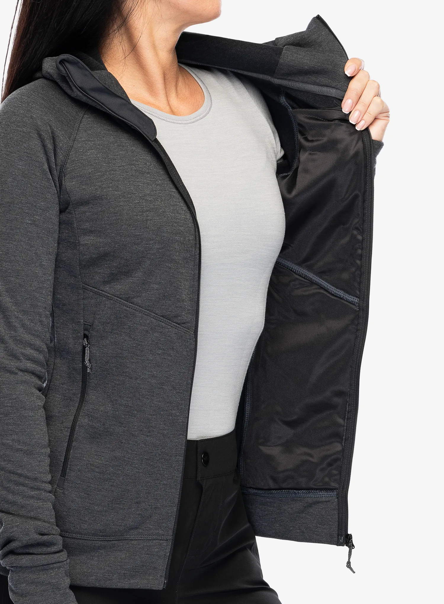 Ženski flis Turbat Peak Fleece - jet black