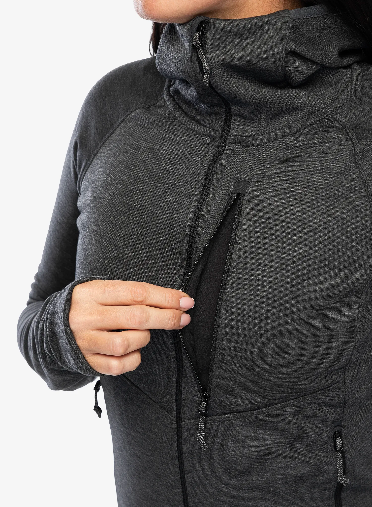 Ženski flis Turbat Peak Fleece - jet black