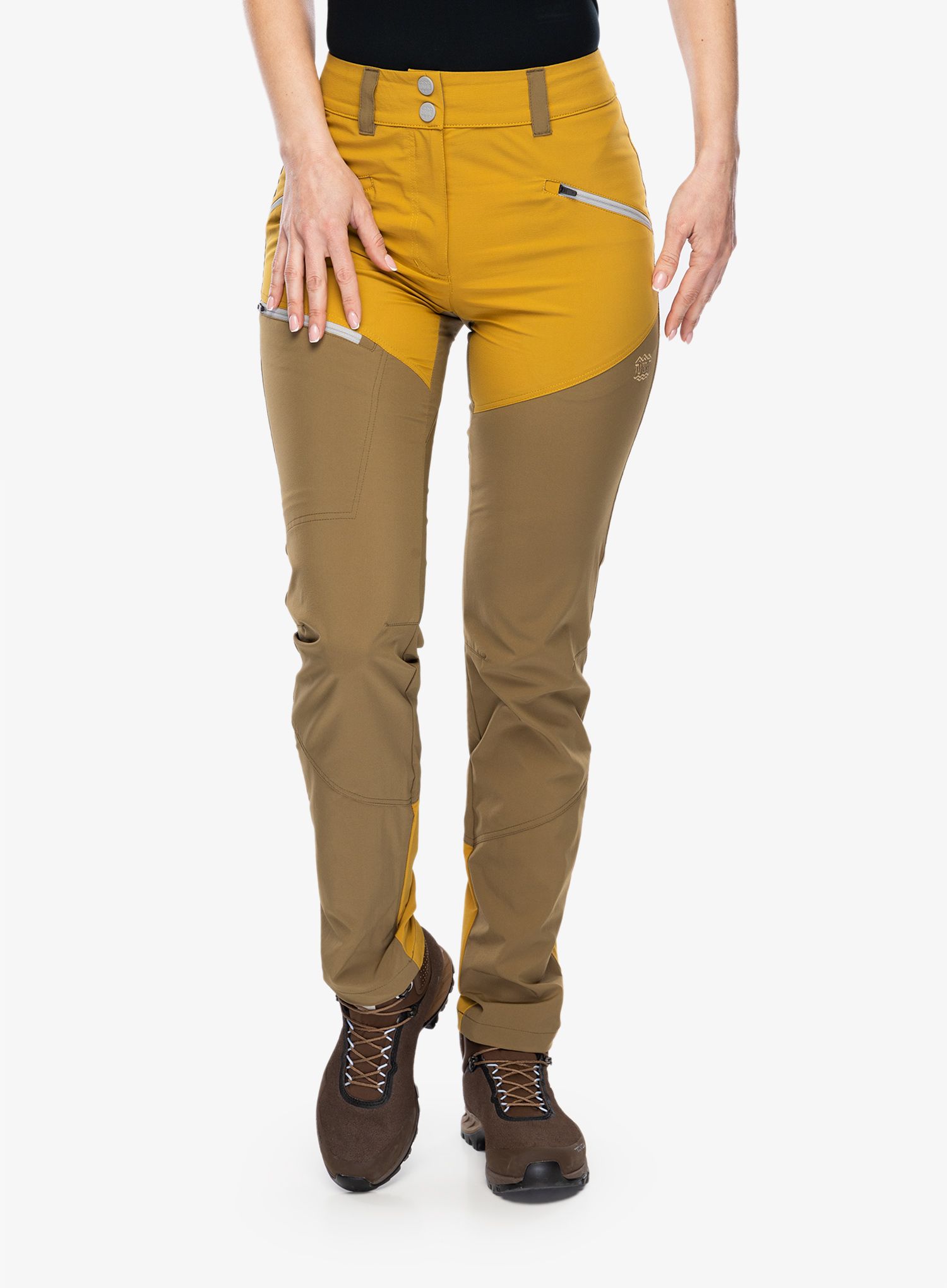 Ženske pohodniške hlače Turbat Prut Pro - butternut khaki/harvest gold