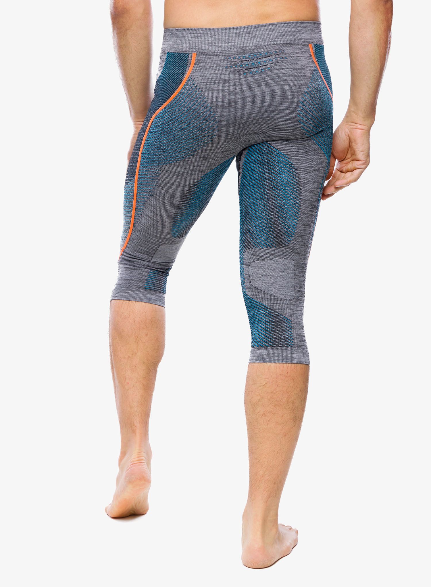 Termo pajkice UYN Ambityon UW Pants Medium Melange - blk melange/orange