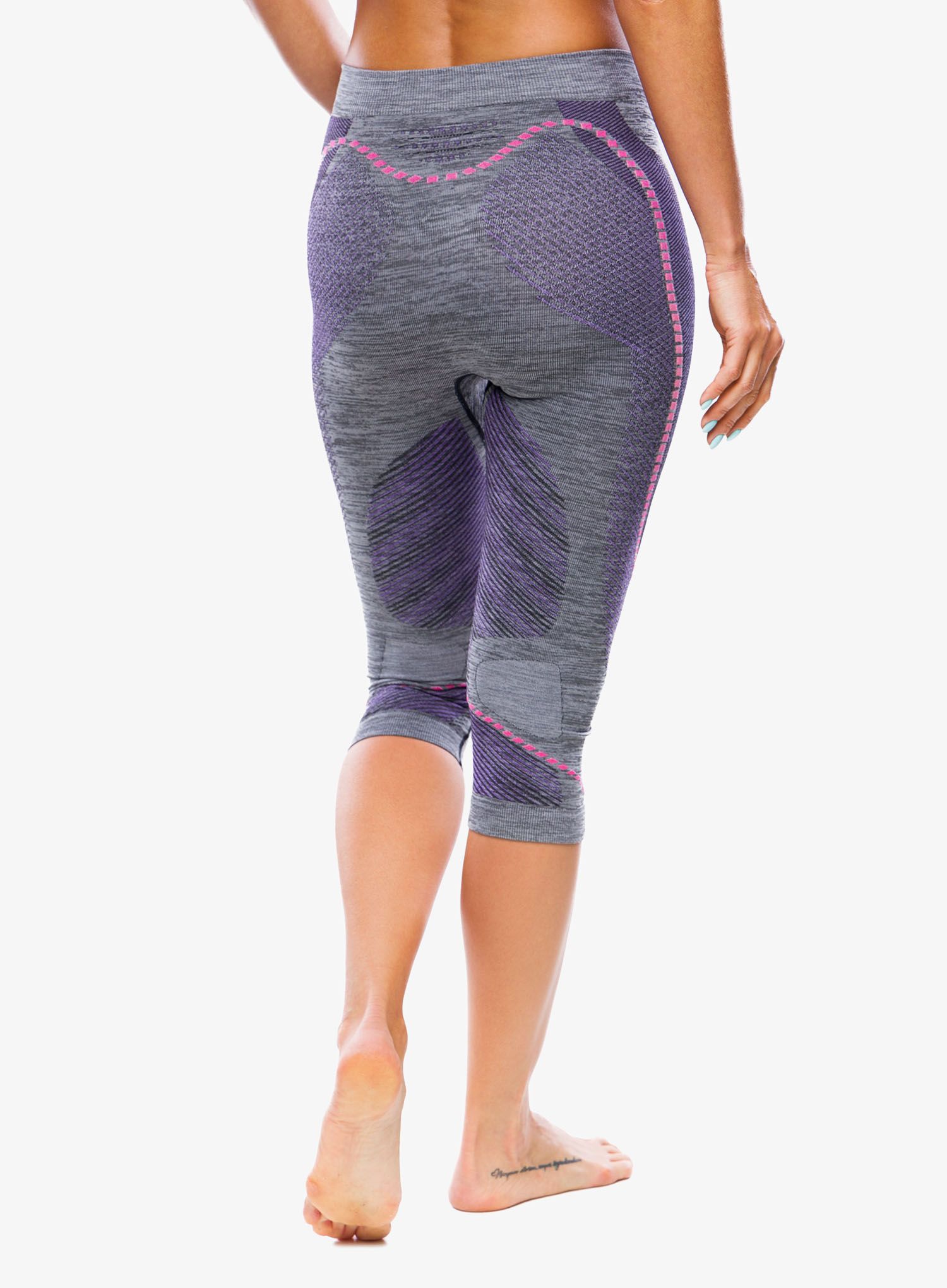 Ženske pajkice UYN Ambityon Underwear Pants Medium Melange - black melange/purple