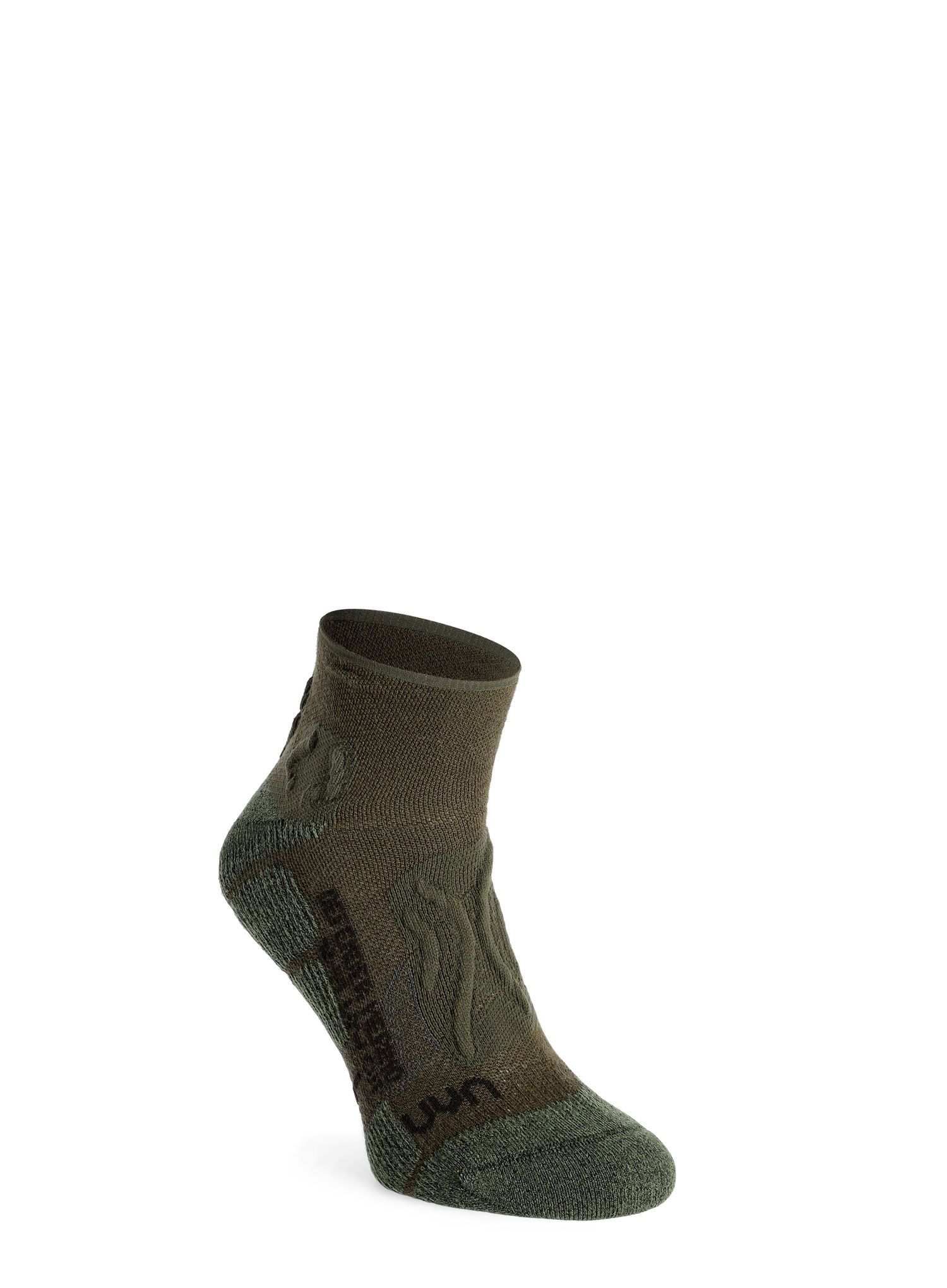 Pohodniške nogavice UYN Defender Merino Low Cut Socks - tactical green