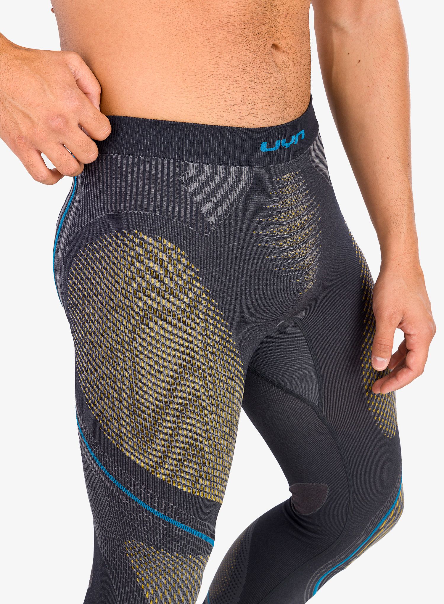 Termo pajkice UYN Man Evolutyon UW Pants Long - charcoal/gold/atlantic