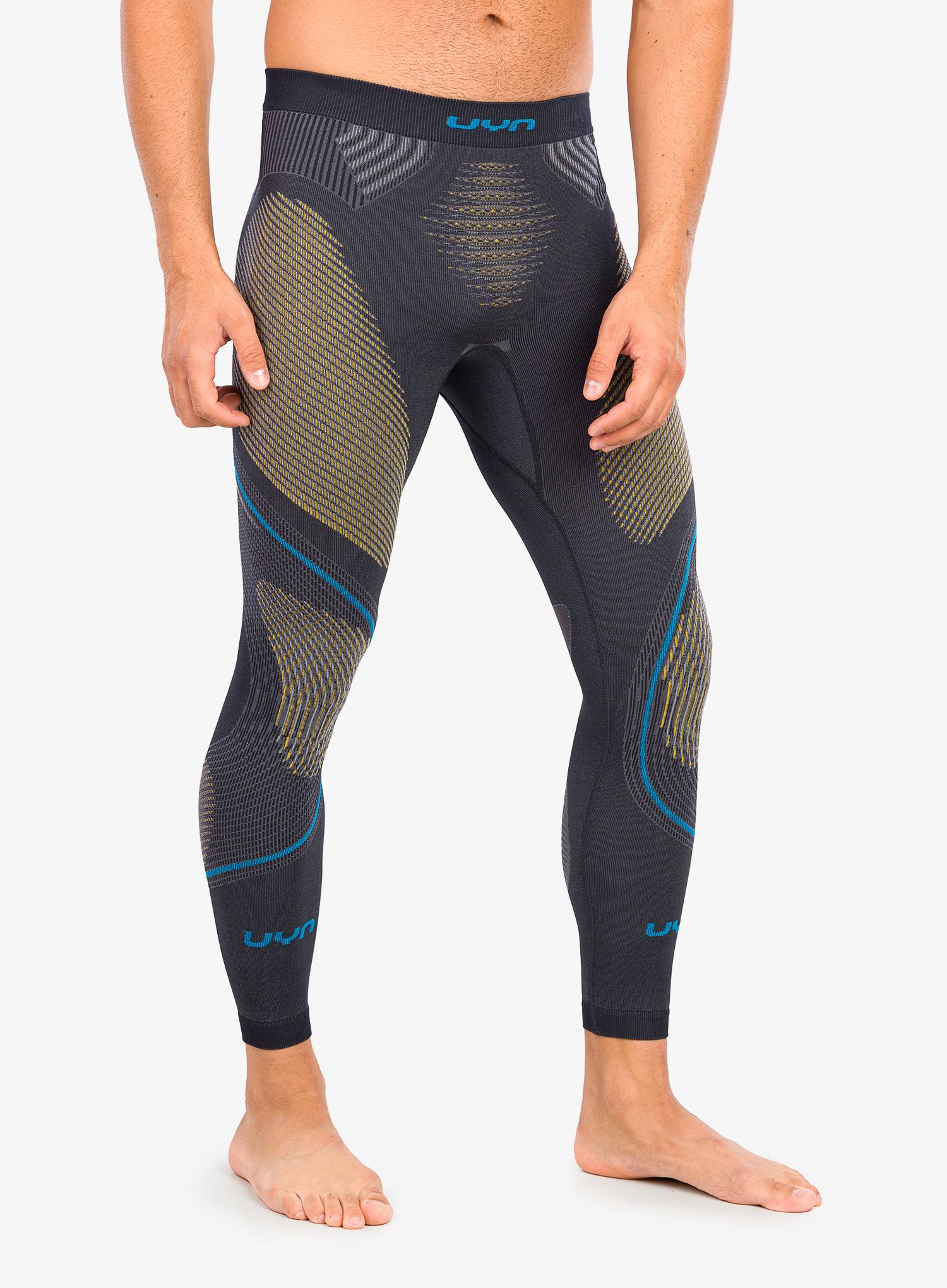 Termo pajkice UYN Man Evolutyon UW Pants Long - charcoal/gold/atlantic