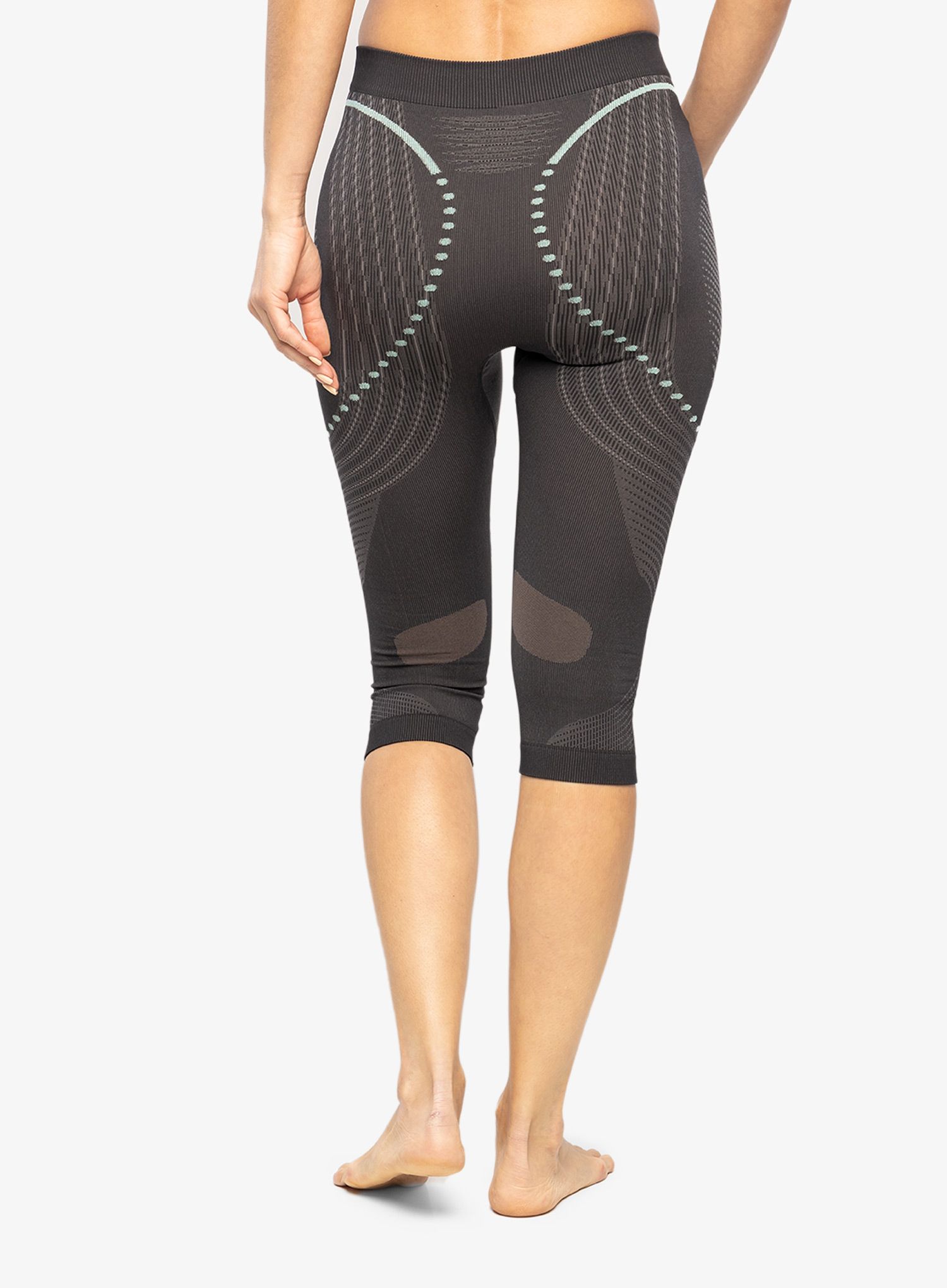 Ženske termo pajkice UYN Evolutyon UW Pants Medium - charcoal/anthracite/aqua