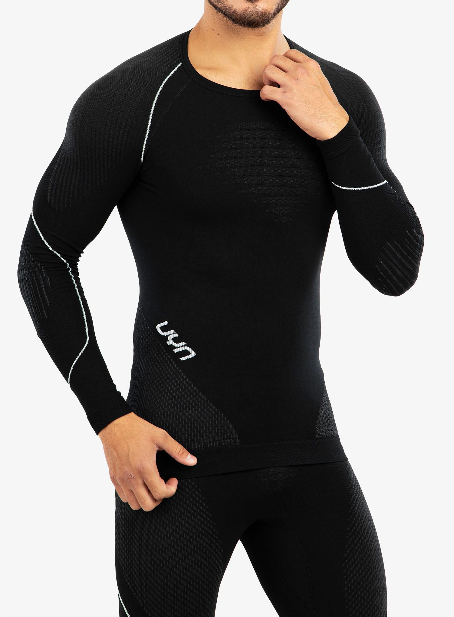 Termo flis jopa UYN Man Evolutyon UW Shirt LS - blackboard/anthracite/white