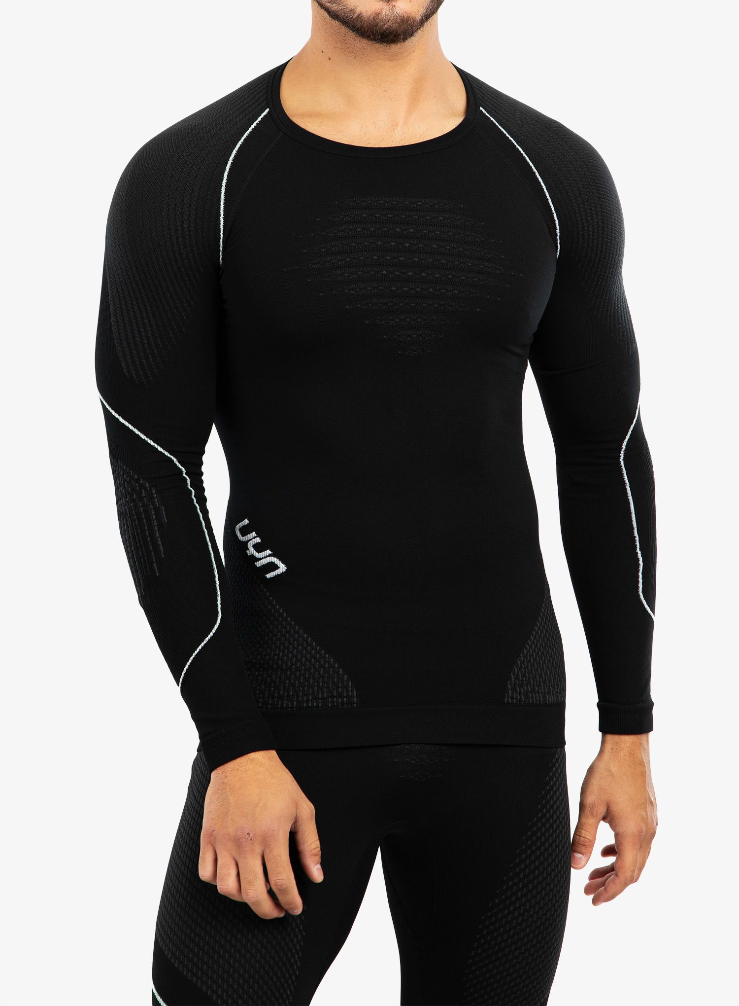 Termo flis jopa UYN Man Evolutyon UW Shirt LS - blackboard/anthracite/white