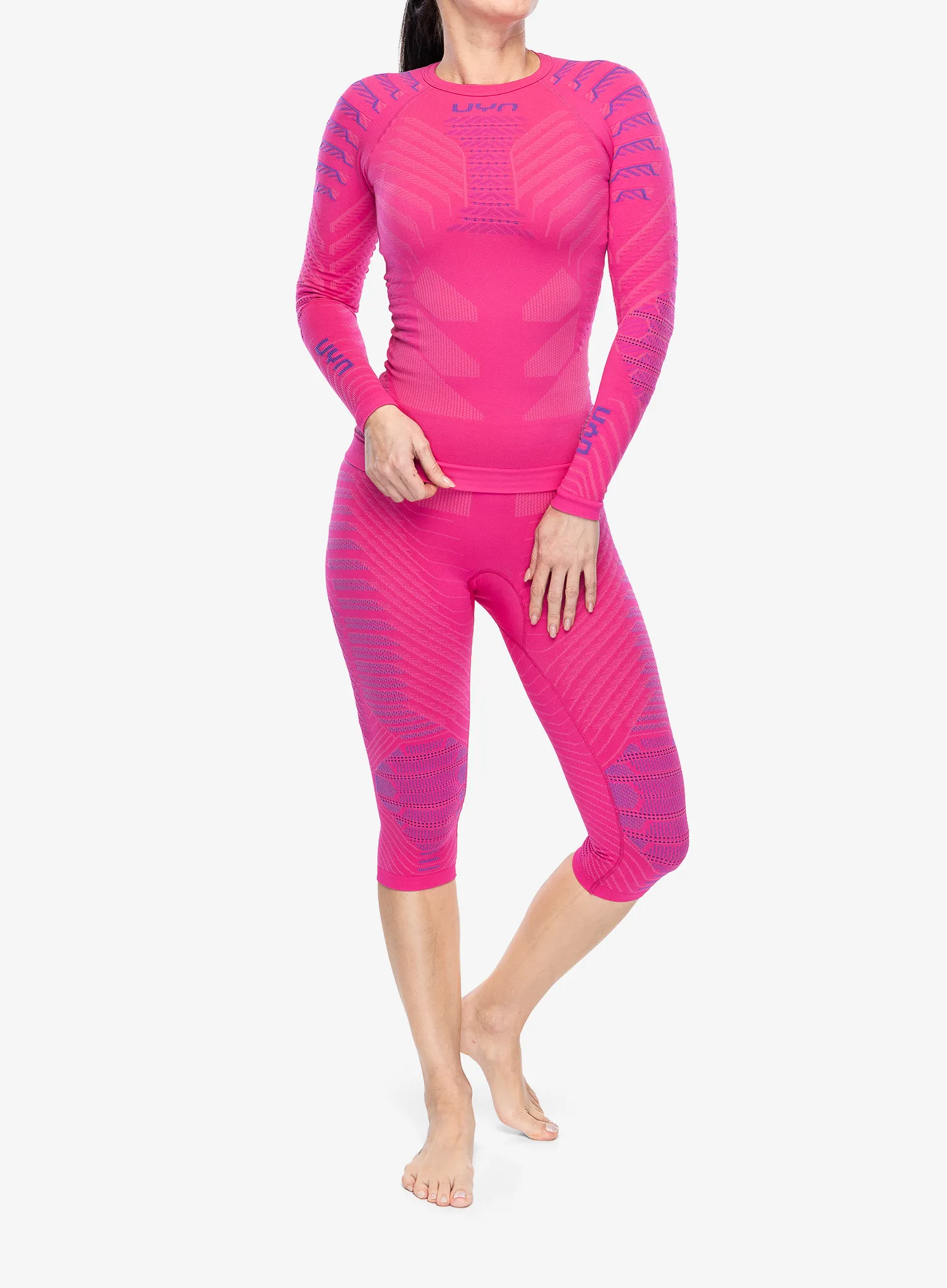 Ženske termo pajkice UYN Resilyon UW Pants Medium - magenta/pink
