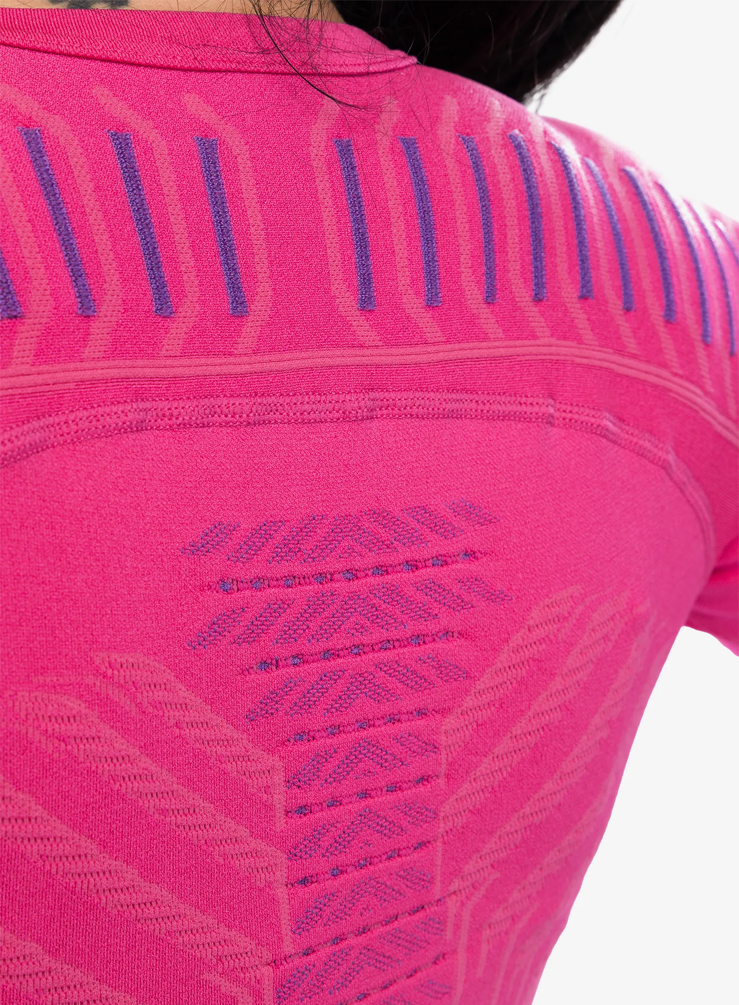 Ženska termo flis jopa UYN Resilyon UW Shirt LG LS Round Neck - magenta/pink
