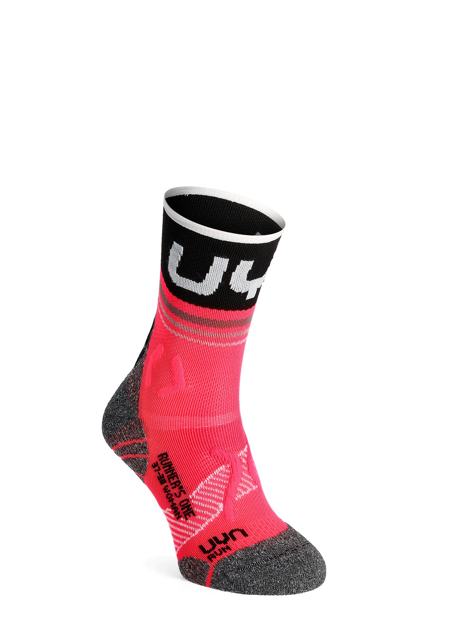 Ženske tekaške nogavice UYN Runner's One Short Socks - pink/black