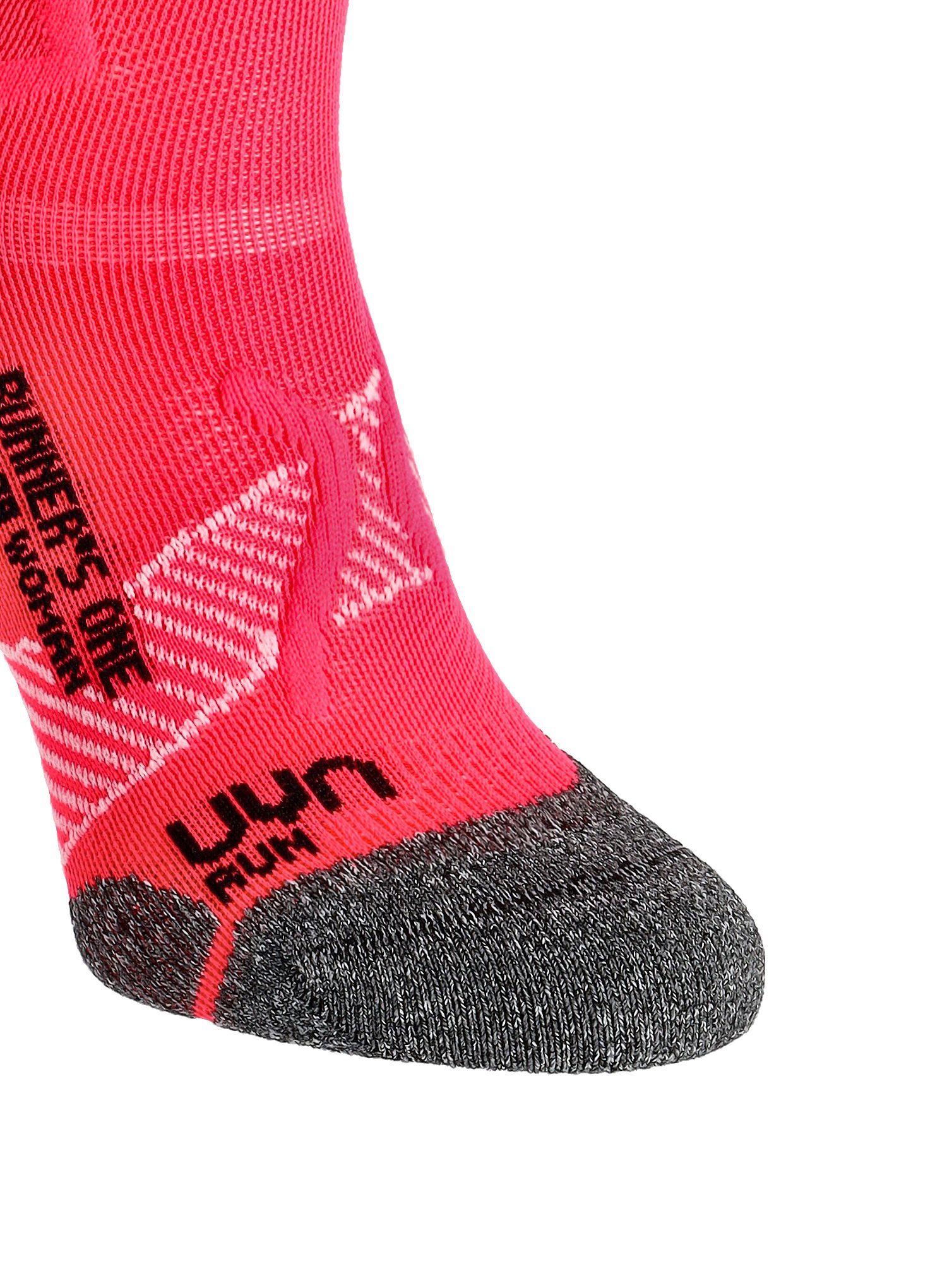 Ženske tekaške nogavice UYN Runner's One Short Socks - pink/black