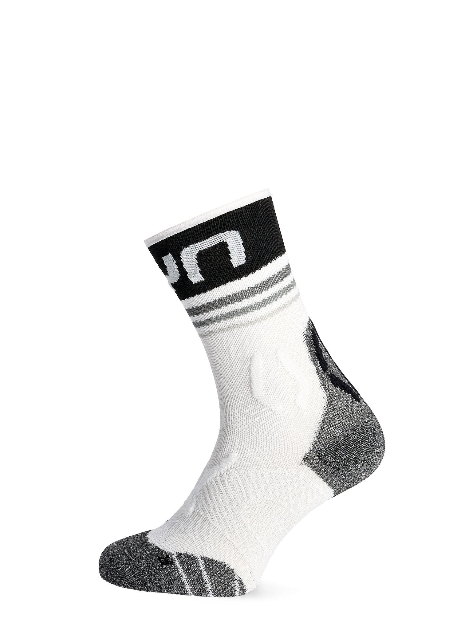 Ženske tekaške nogavice UYN Runner's One Short Socks - white/black