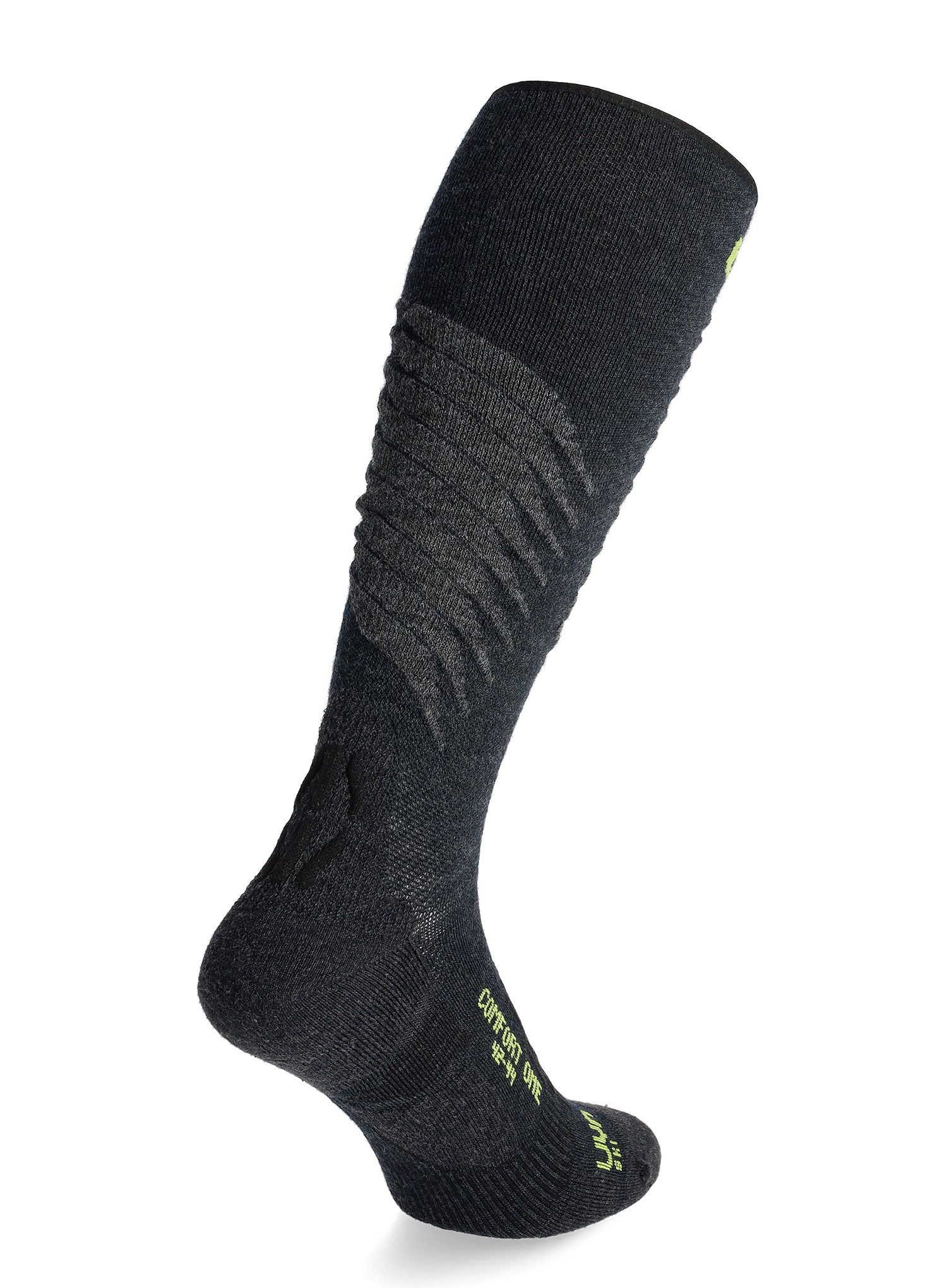 Smučarske nogavice UYN Ski One Comfort Fit Socks - anthracite/lime